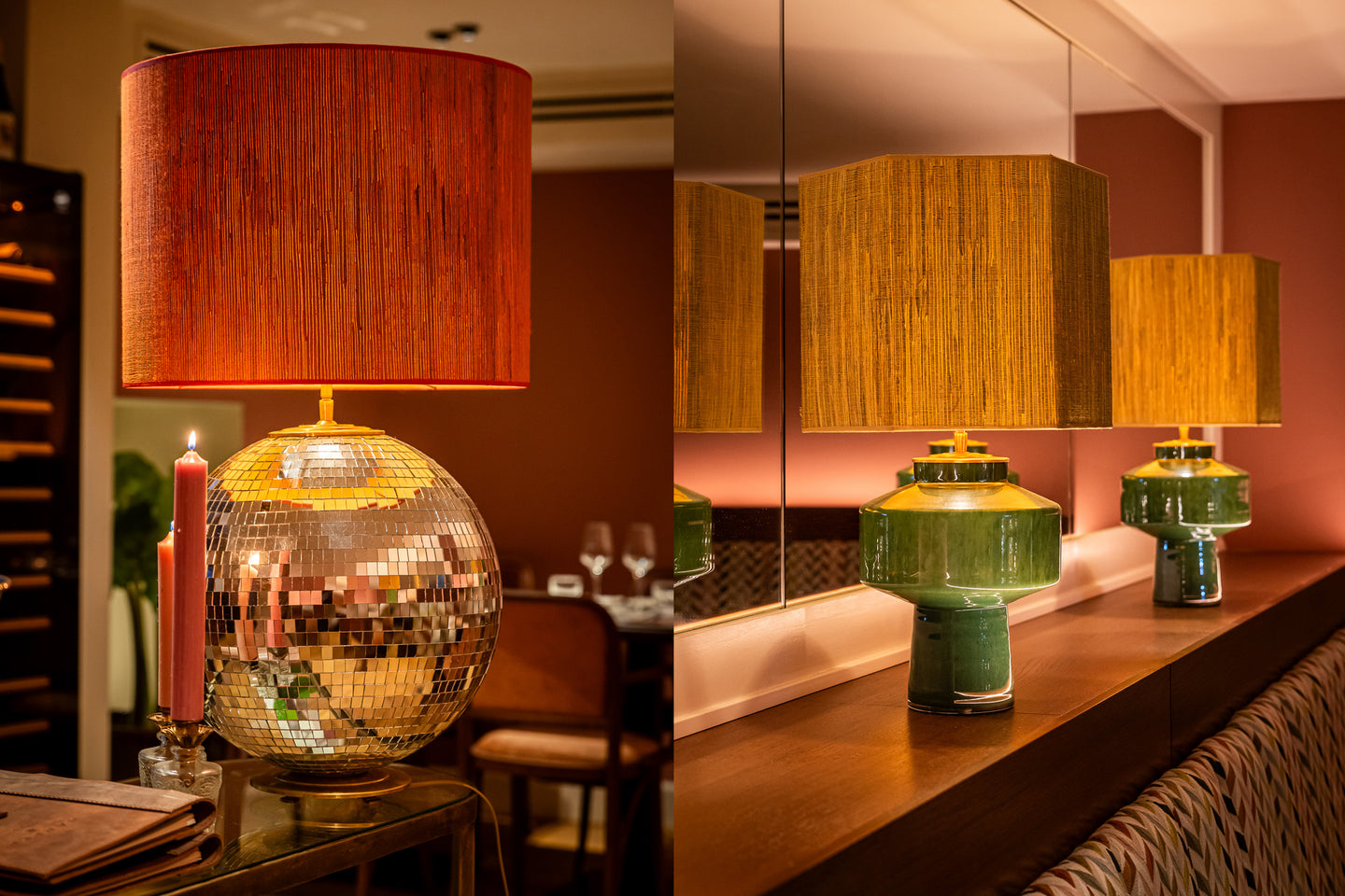 B2B Madame Garage handmade disco ball lamp and unique shaped lamp shades for Restaurant Harper B2B Madame Garage handmade disco ball lamp and unique shaped lamp shades for Restaurant Harper