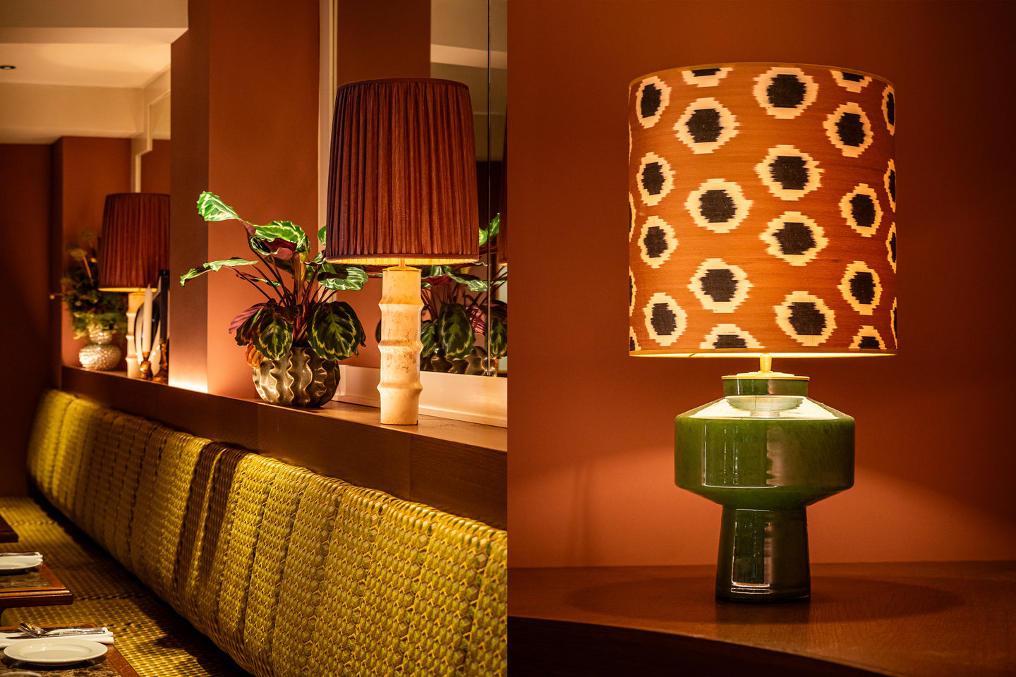 MadameGarage_RestaurantHarper_custom and handmade lamps and shades for hospitality interiors MadameGarage_RestaurantHarper_custom and handmade lamps and shades for hospitality interiors