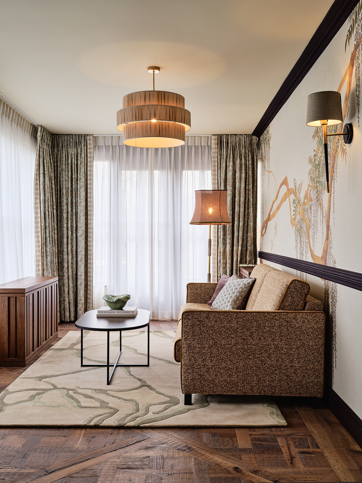 MadameGarage_Chateau_Neercanne_custome and handmade 3-tier lamps and ceiling shades  MadameGarage_Chateau_Neercanne_custome and handmade 3-tier lamps and ceiling shades