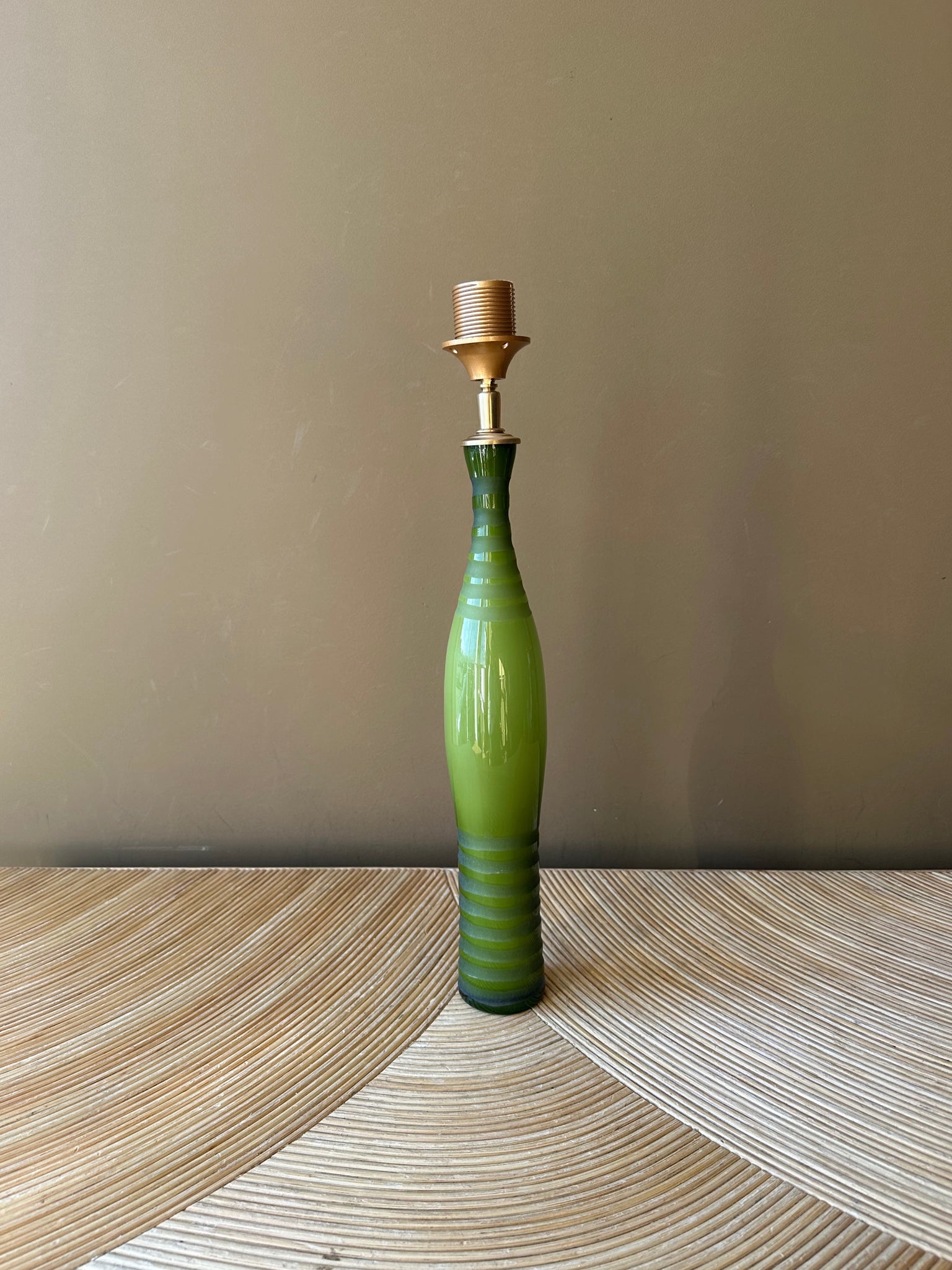 Vintage Olive Glass Skinny