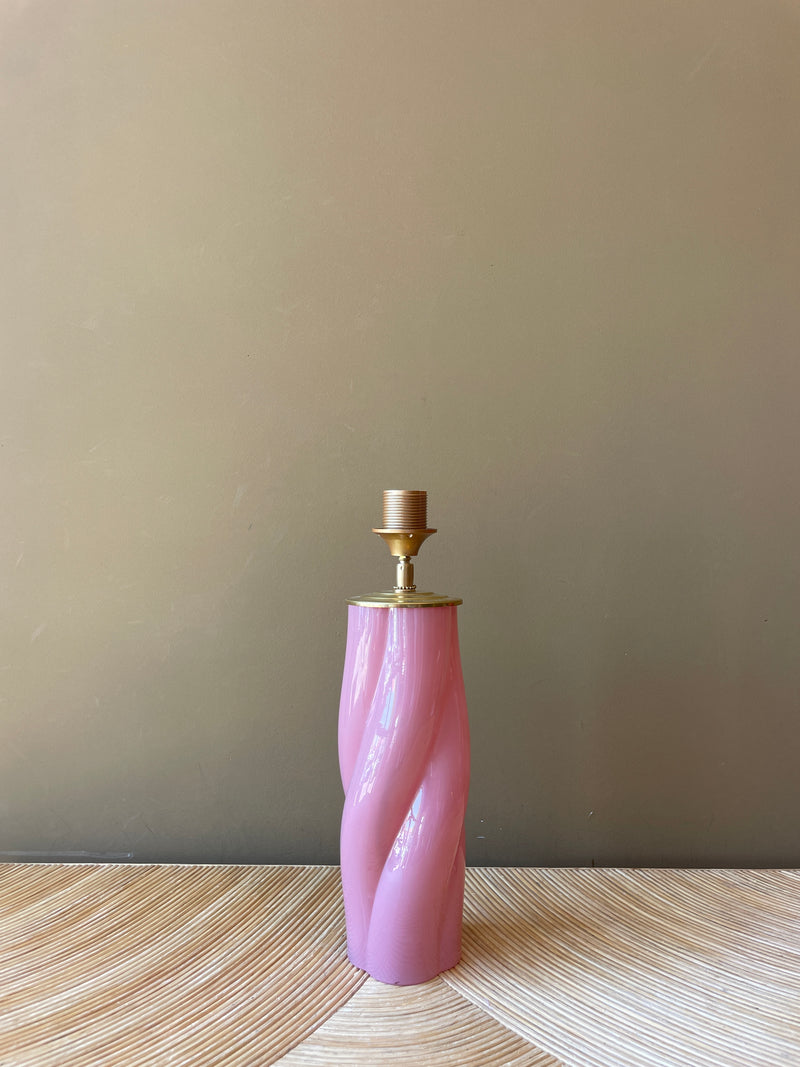Glass Twist Pink