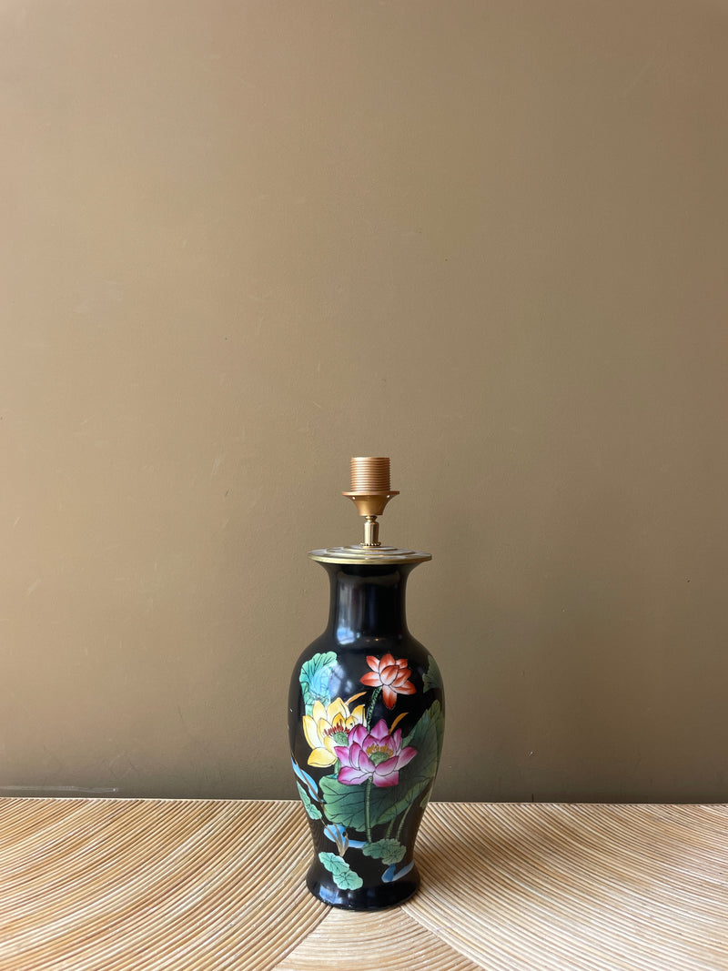 Vintage Chinese Black Flowers