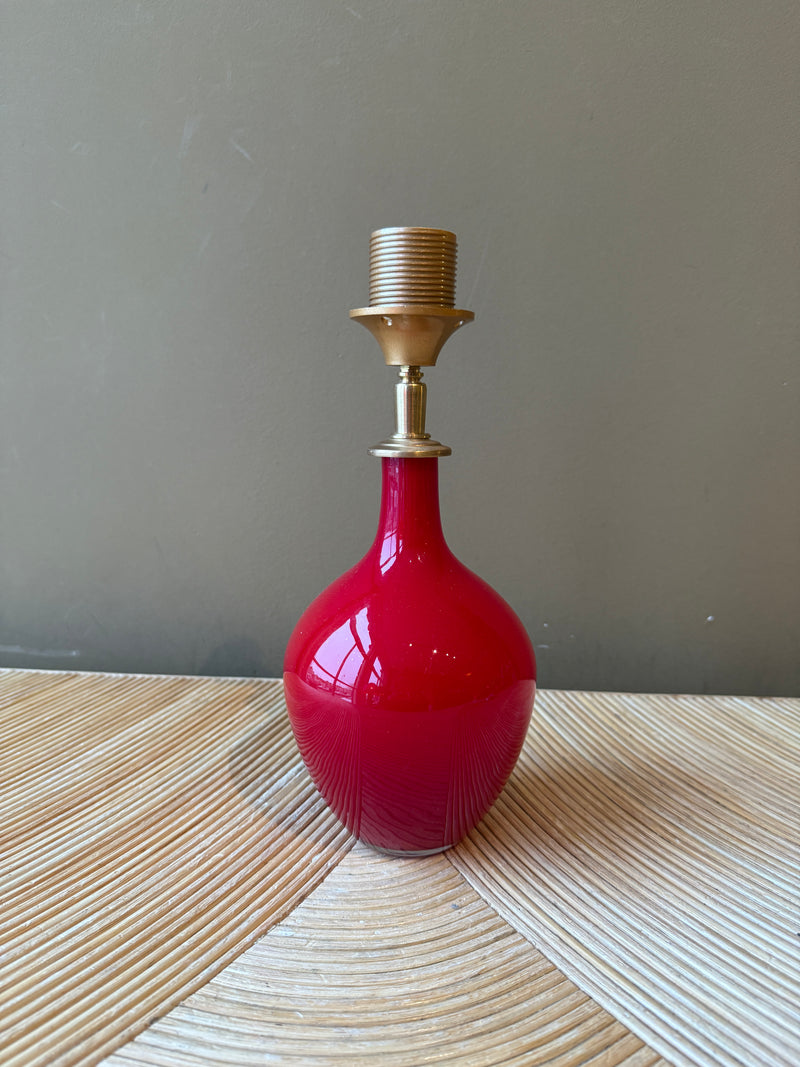 Port-a-table Murano Red Bottle