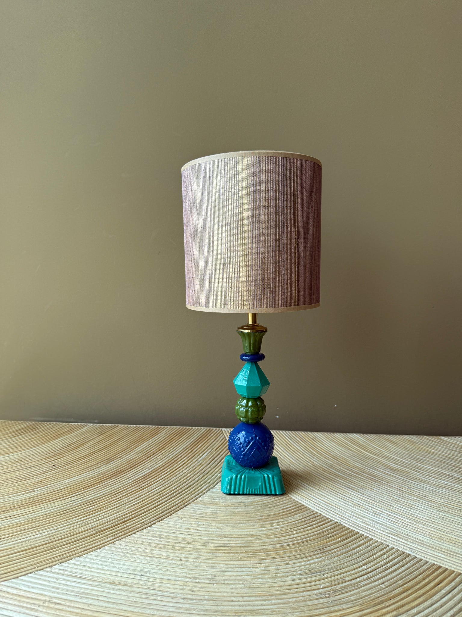 Port-a-Table Green Blue Candle