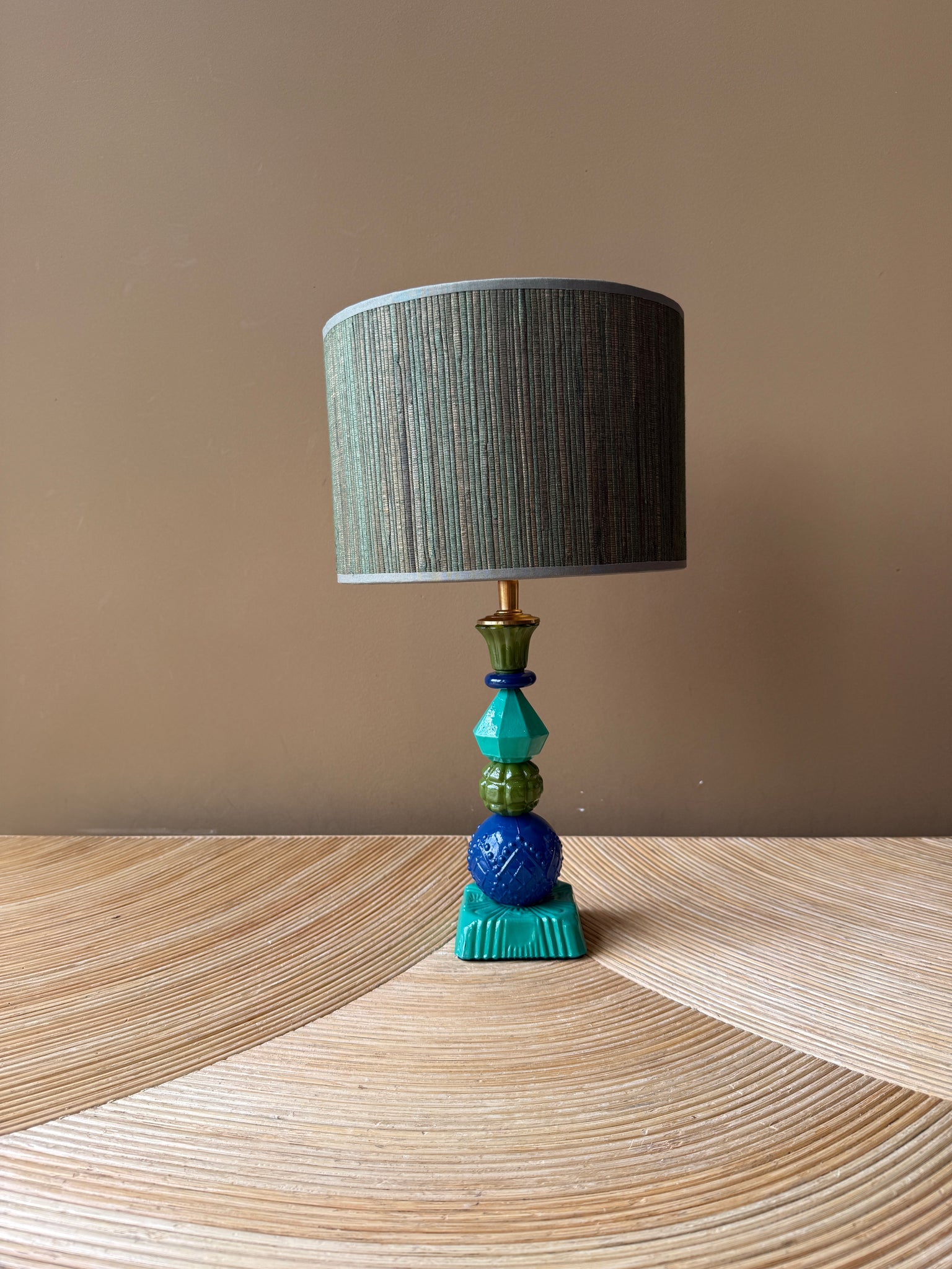 Port-a-Table Green Blue Candle