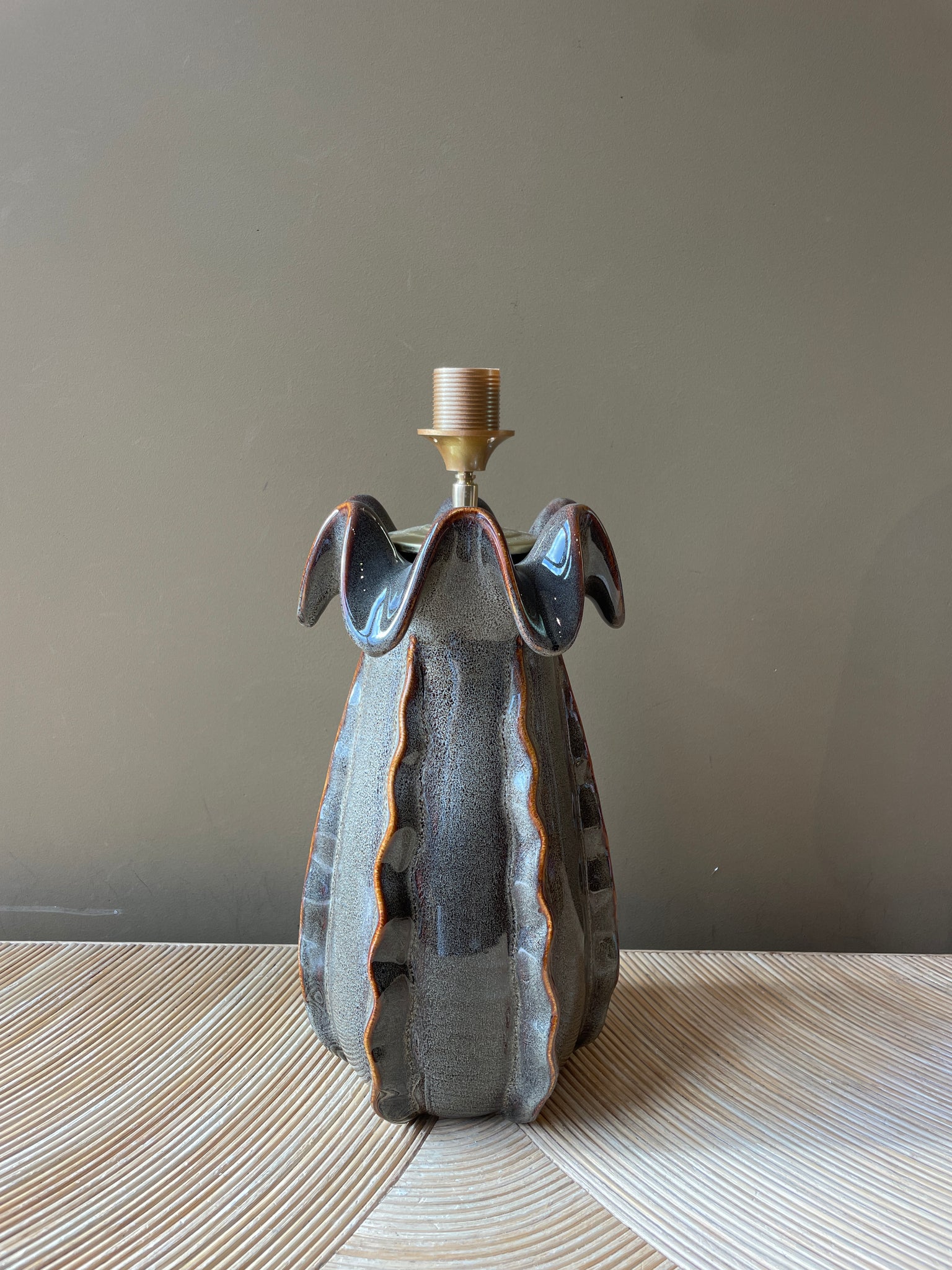 Brown Ceramic Squid