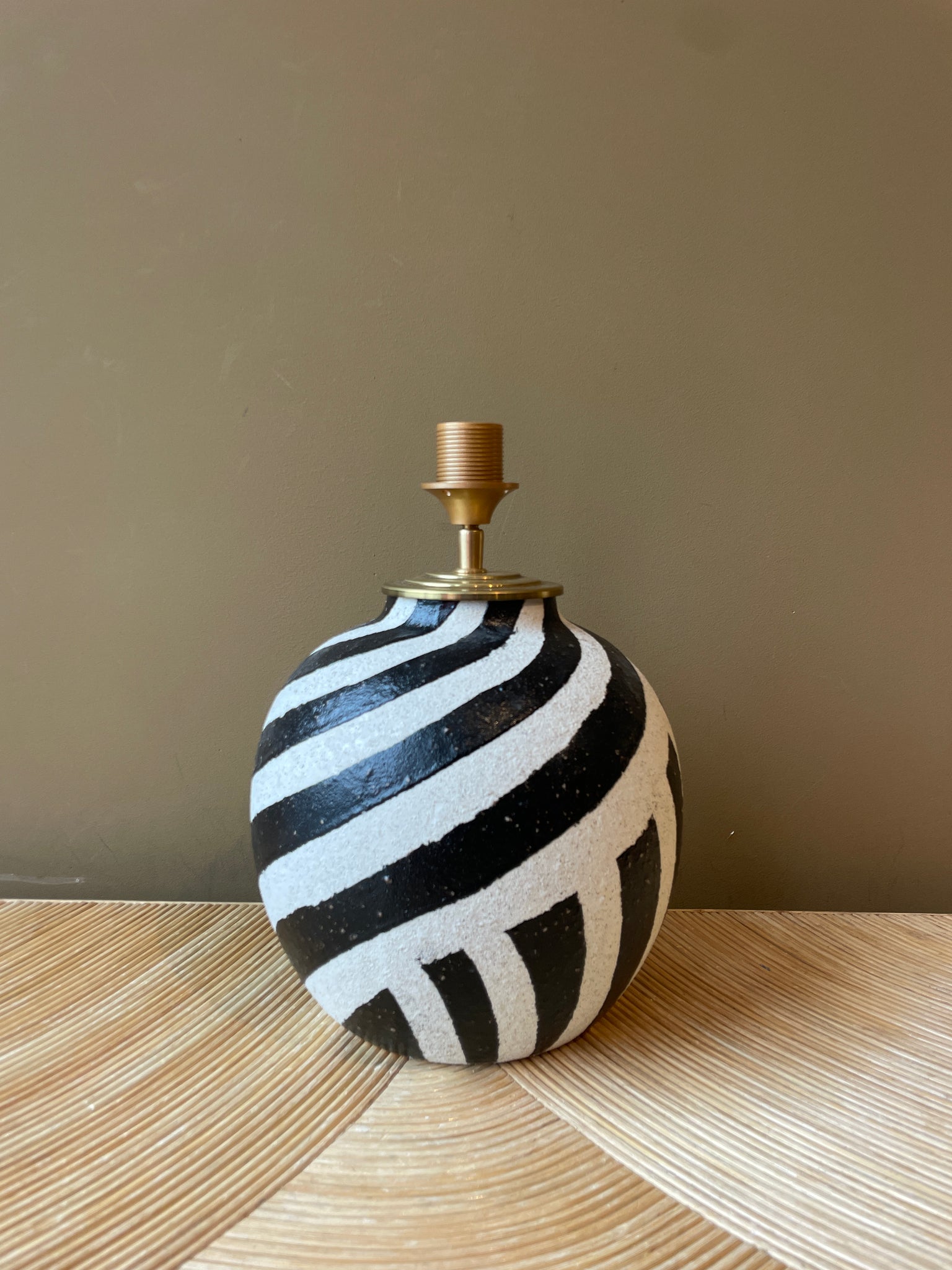 Black White Striped Ball