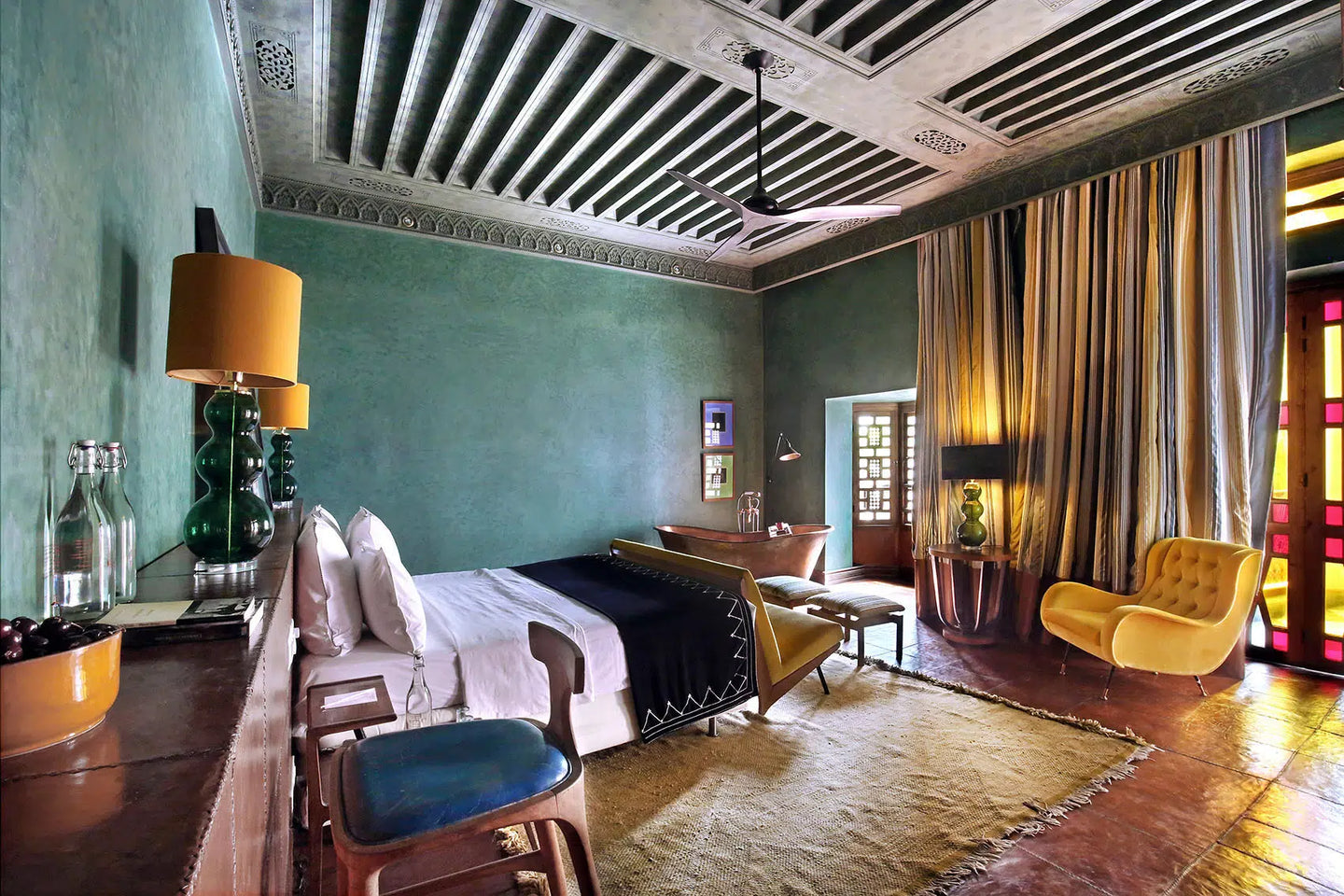 Glass lamps for El Fenn hotel by Madame Garage