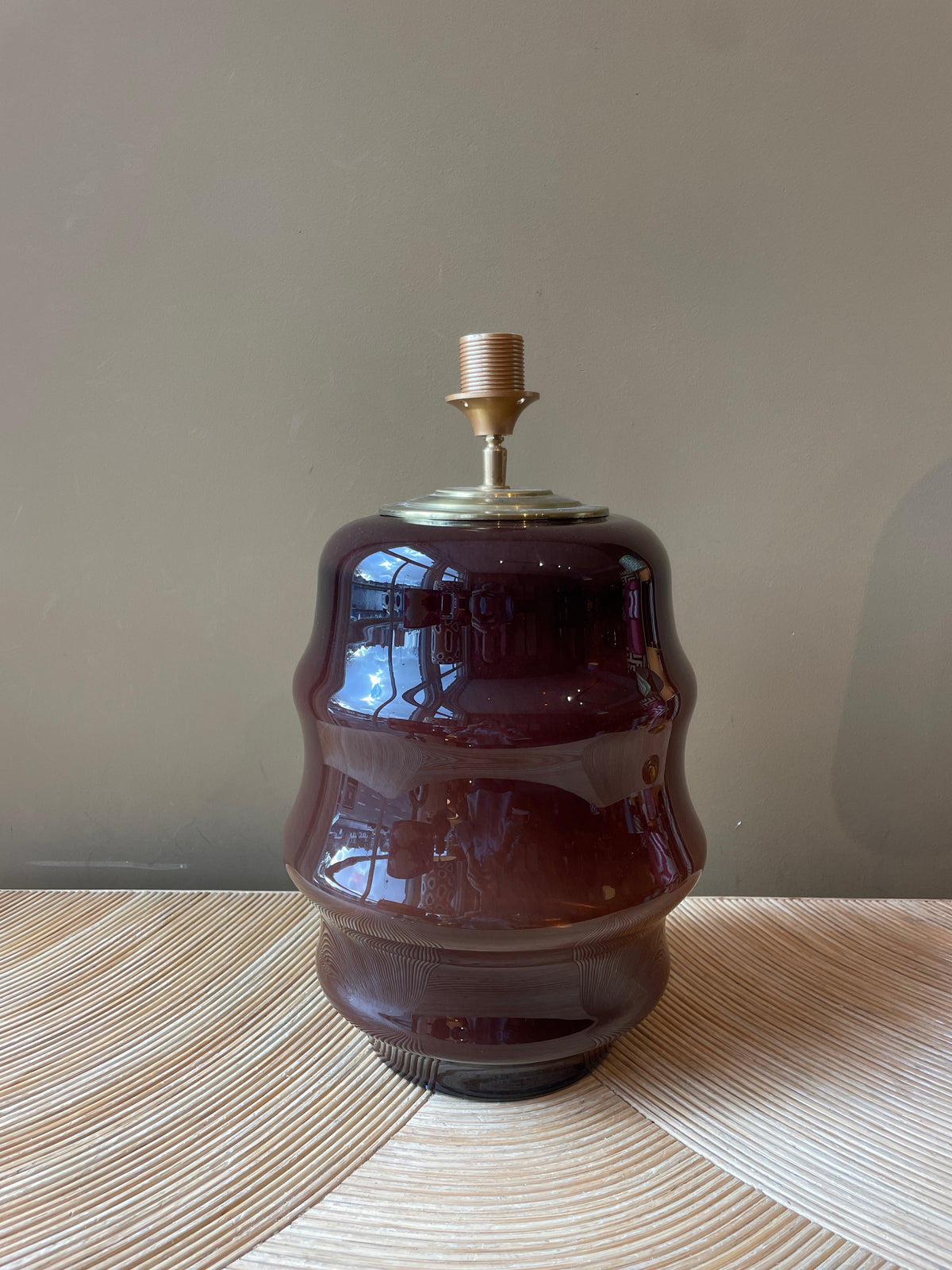 Brown Glass Beehive L