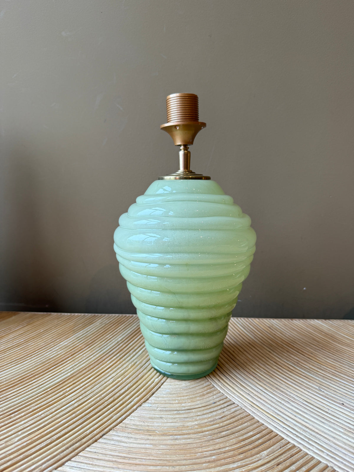 Green Glass Beehive M