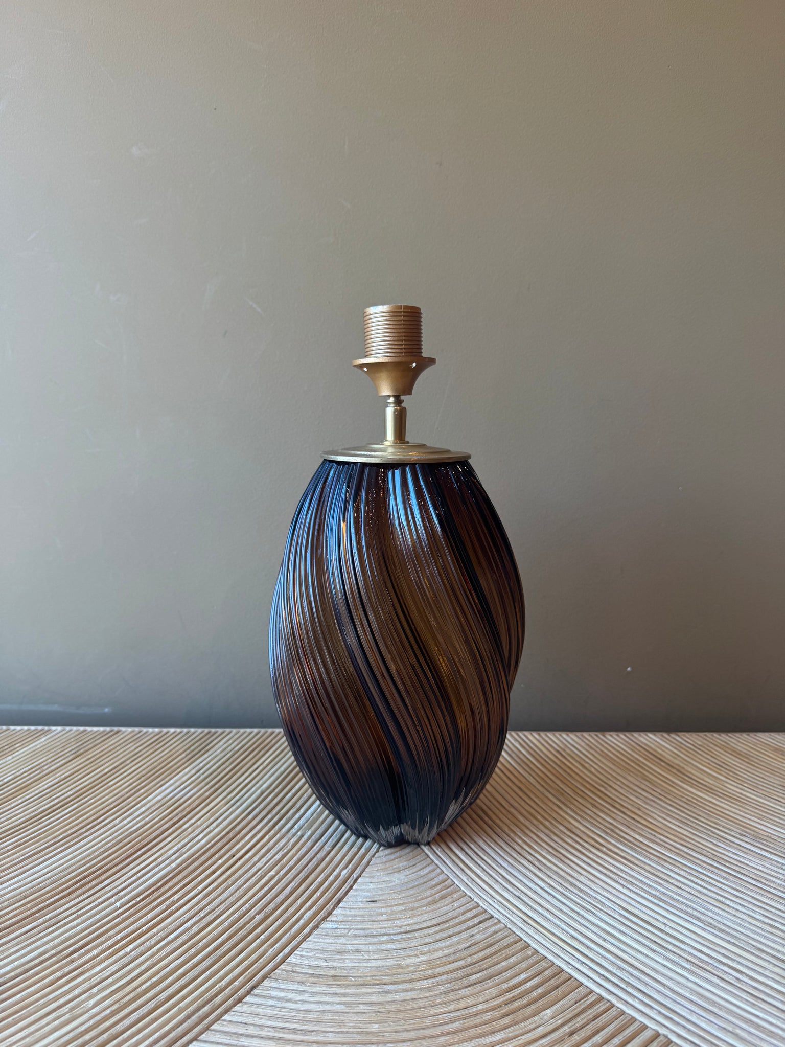 Brown Glass Swirl