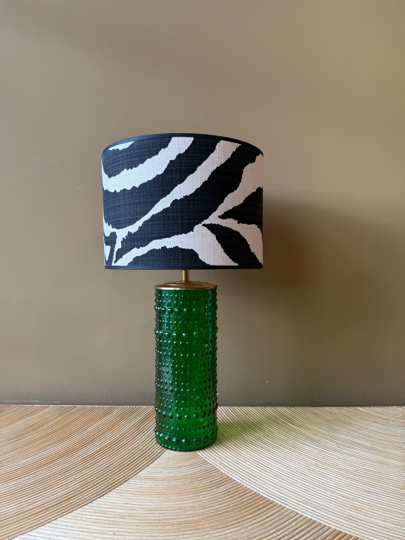 Green Glass Dots M