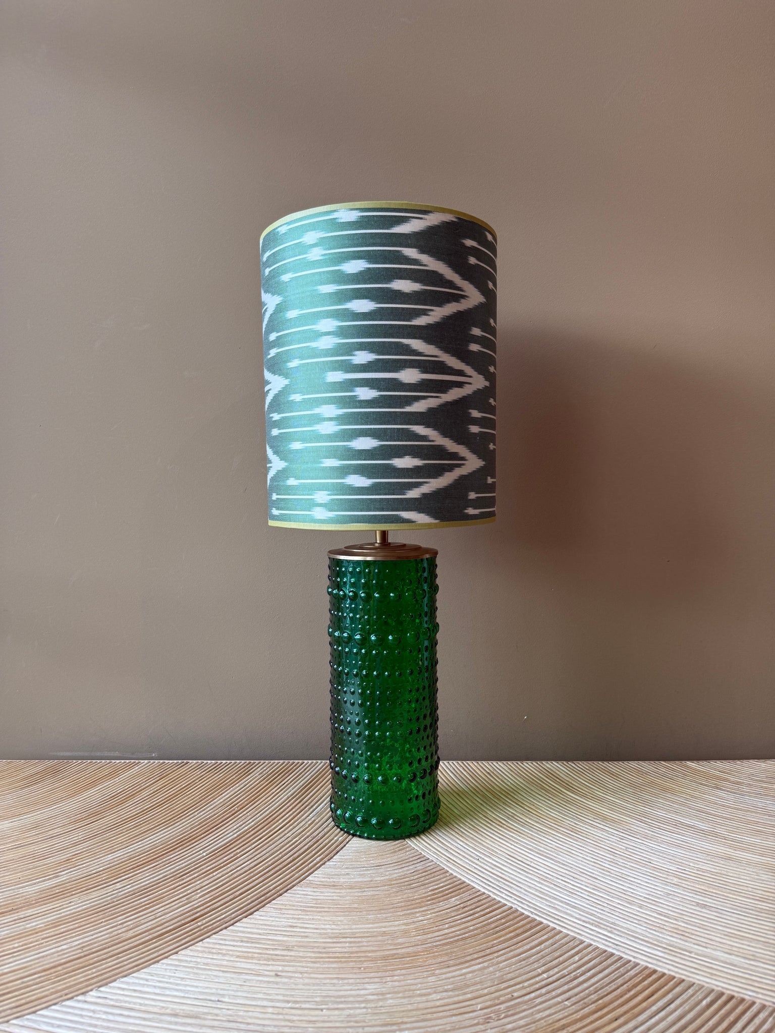 Green Glass Dots M