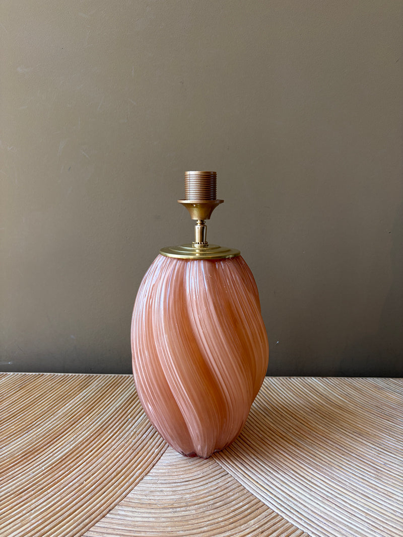 Peach Glass Swirl