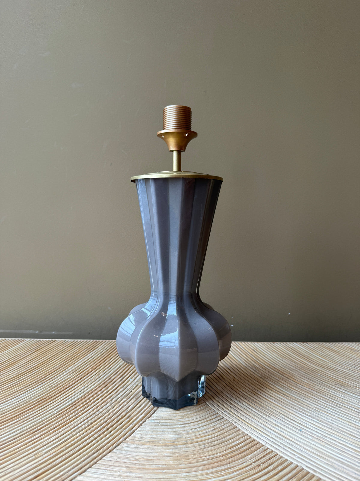 Grey Glass Tulip