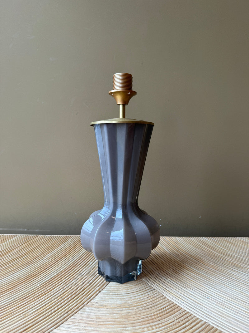 Grey Glass Tulip