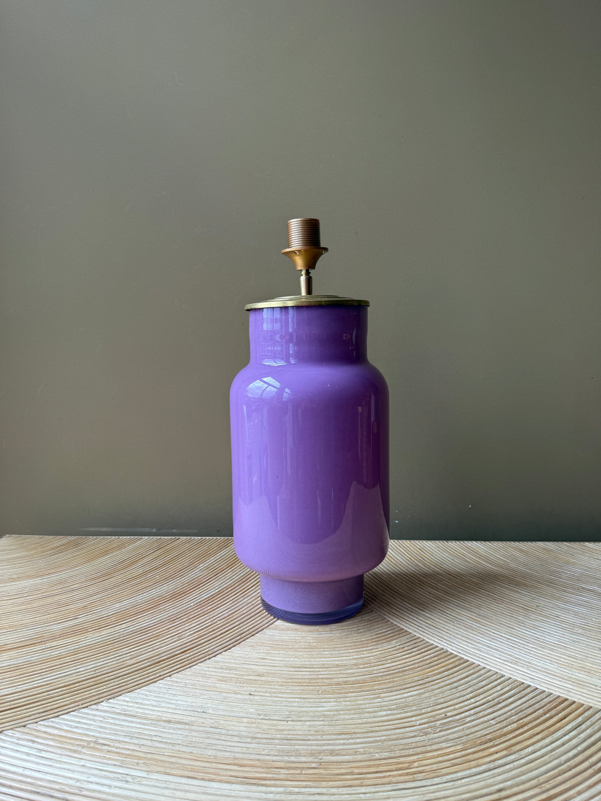 Lavender Glass Belly L