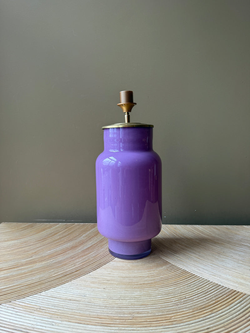 Lavender Glass Belly L