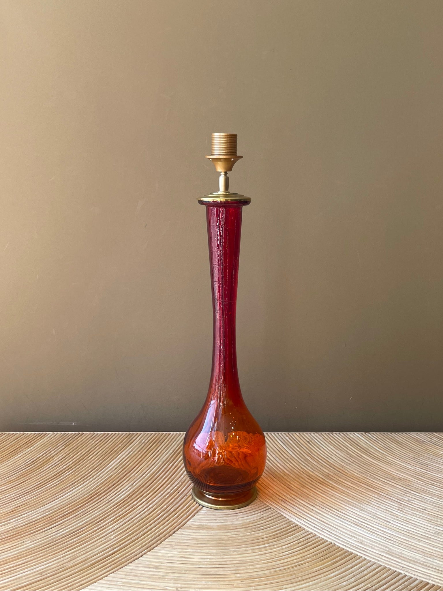 Vintage Brick Red Glass