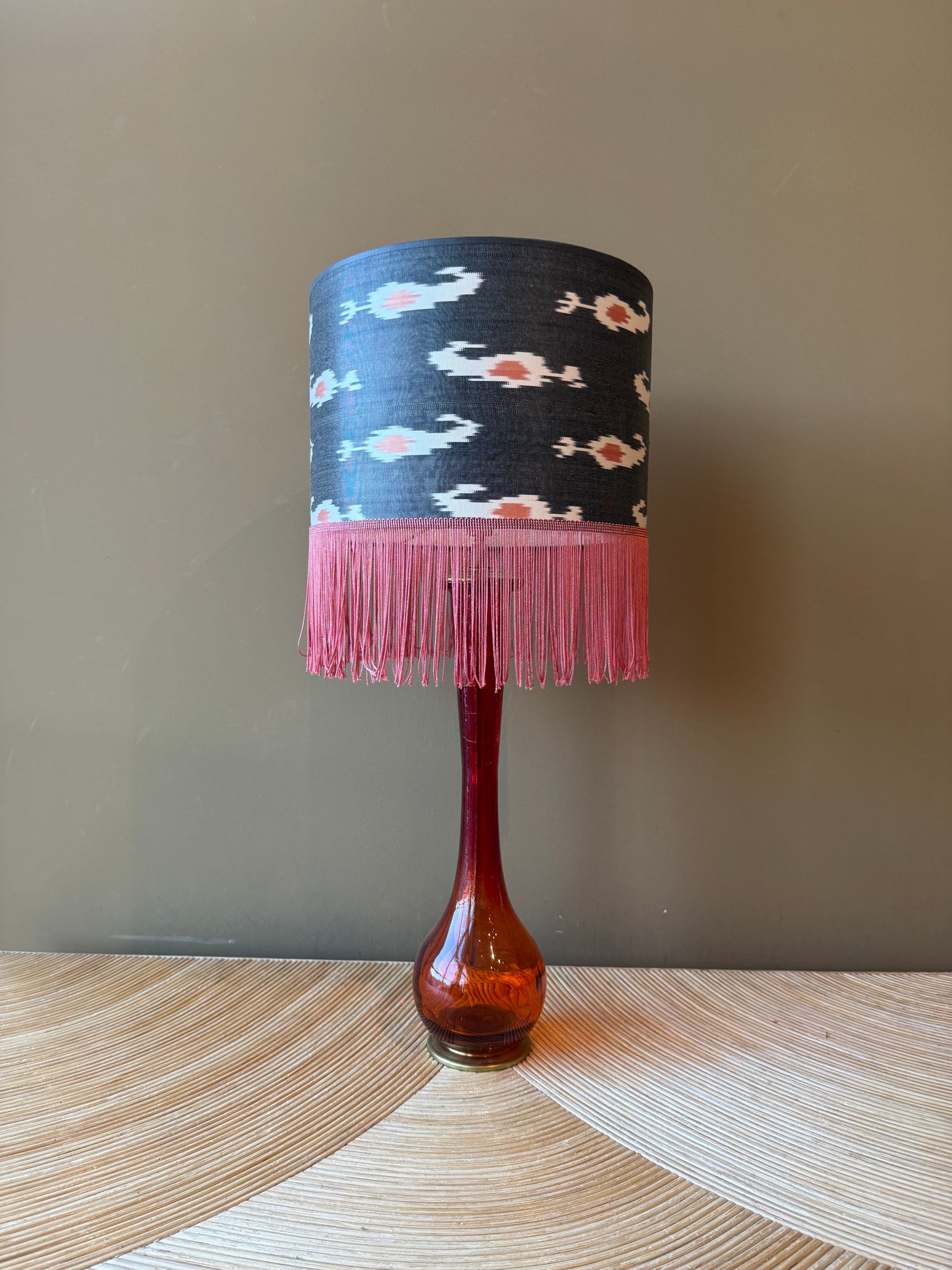 Vintage Brick Red Glass