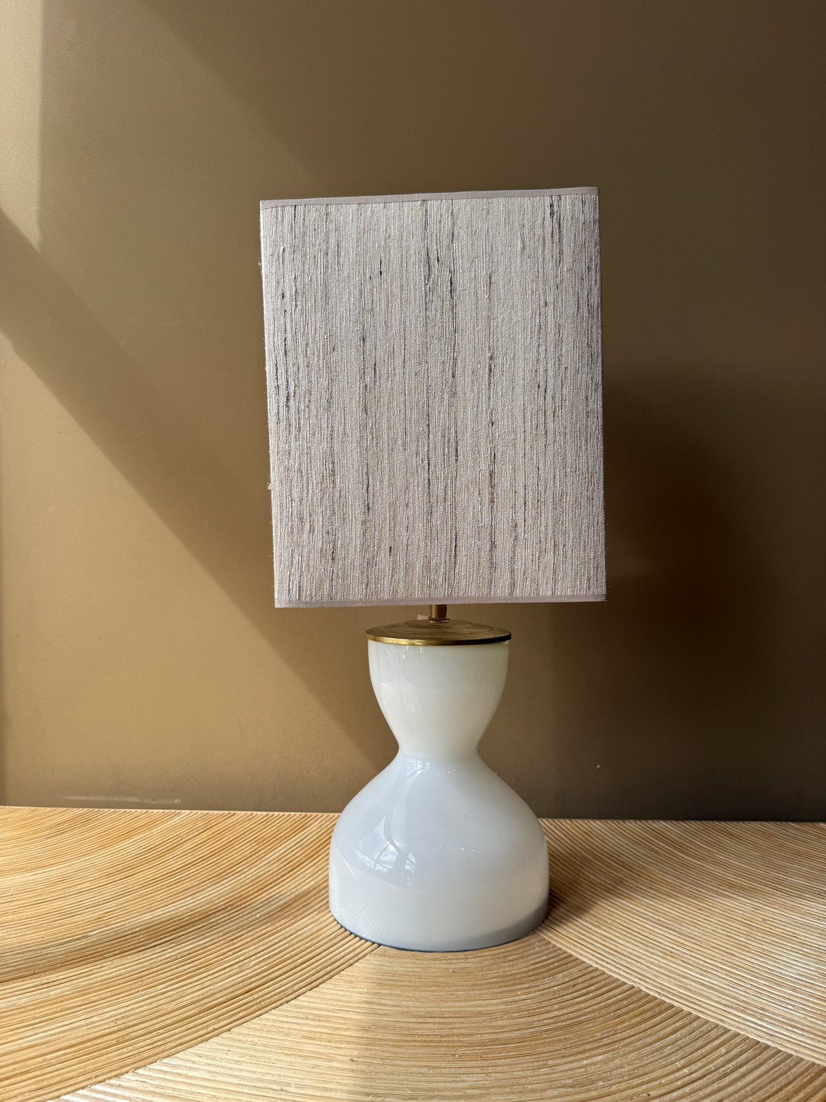 Vintage White Hourglass