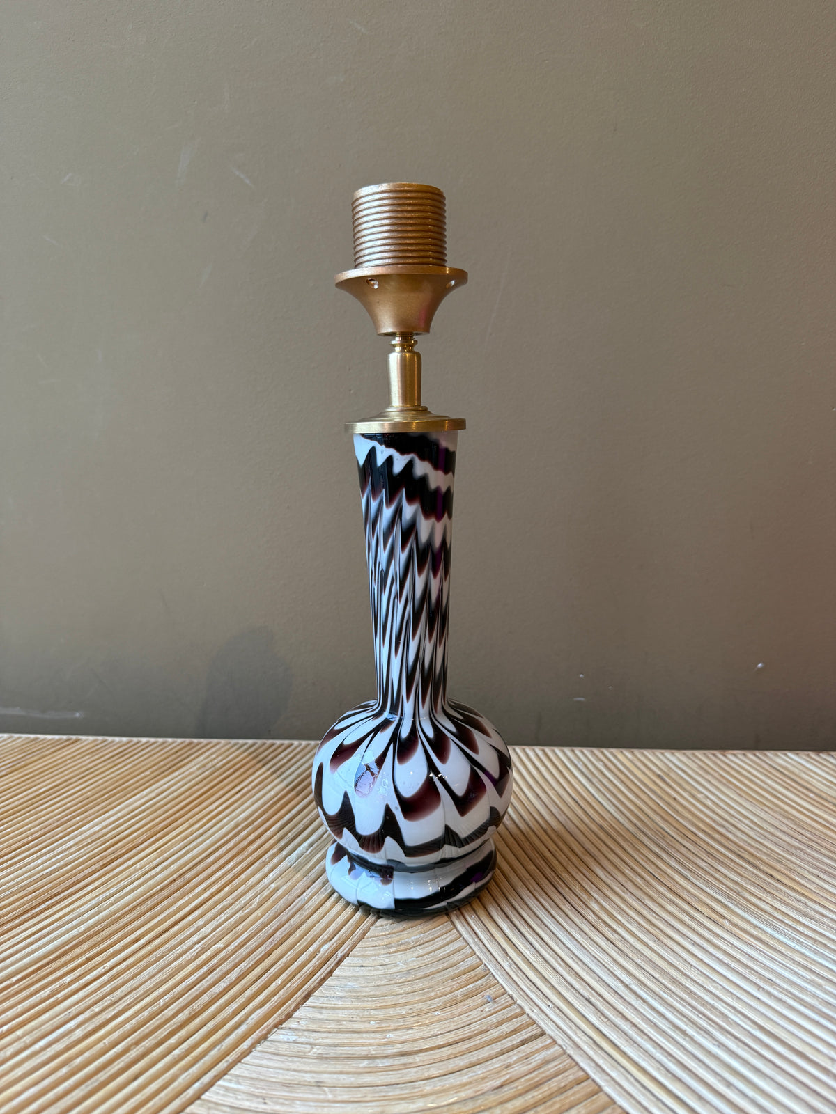 Vintage Murano Chocolate Swirl
