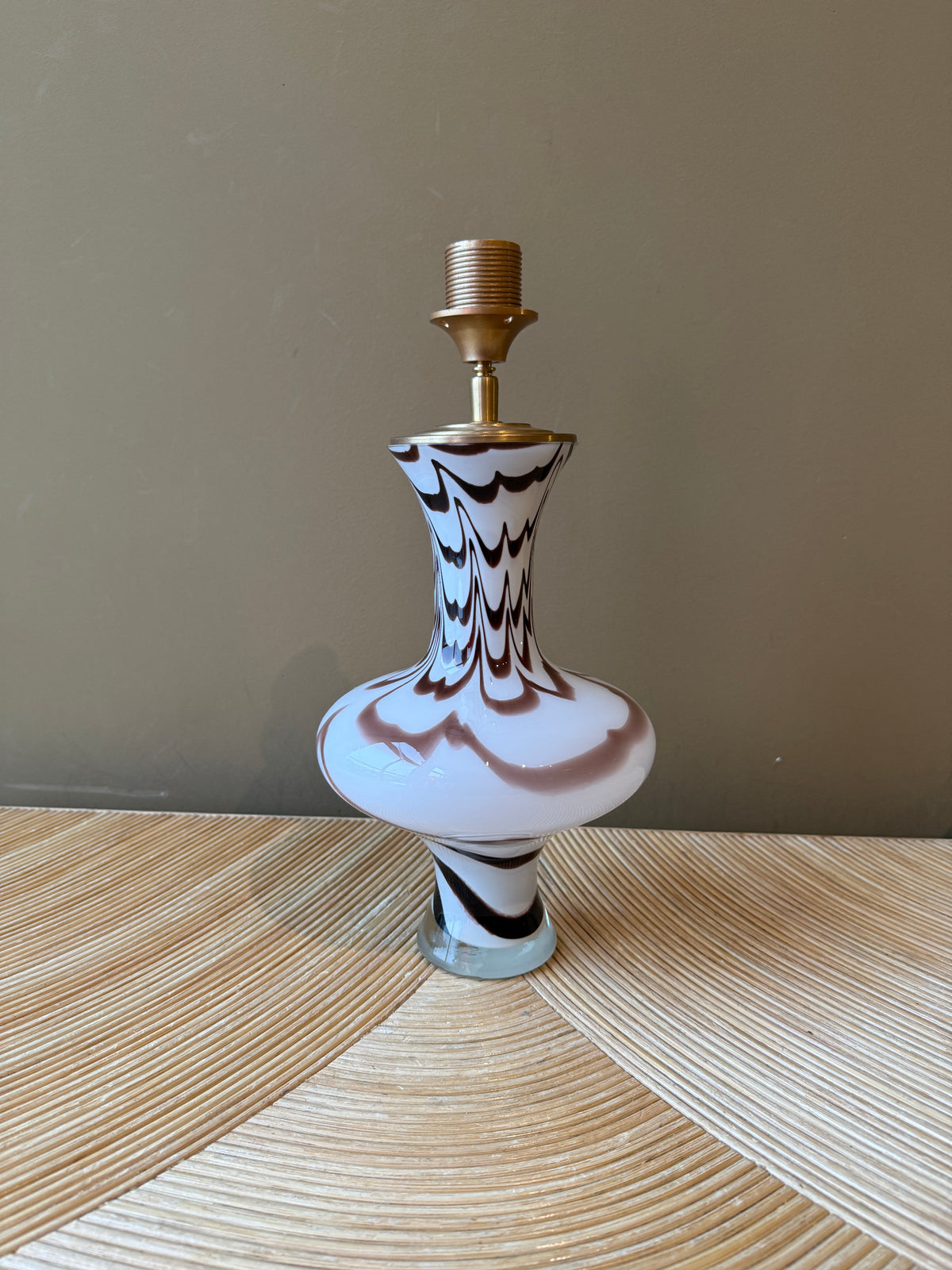 Vintage Murano Cappuccino Swirl