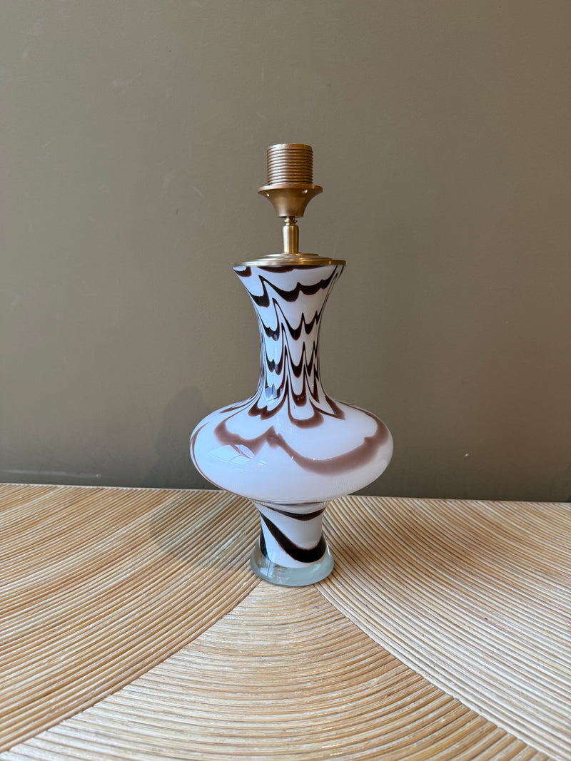 Vintage Murano Cappuccino Swirl