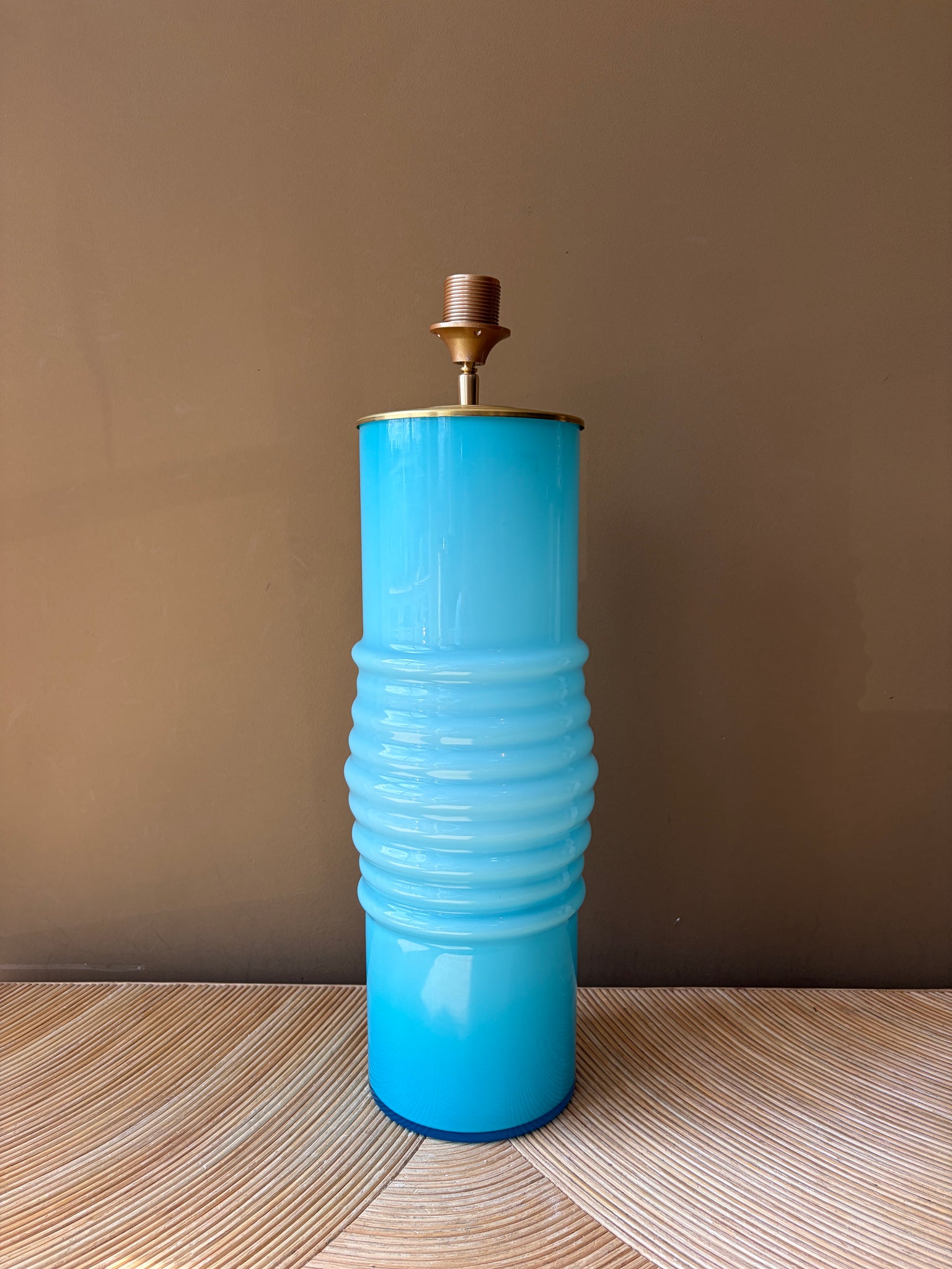 Vintage glass light blue XL
