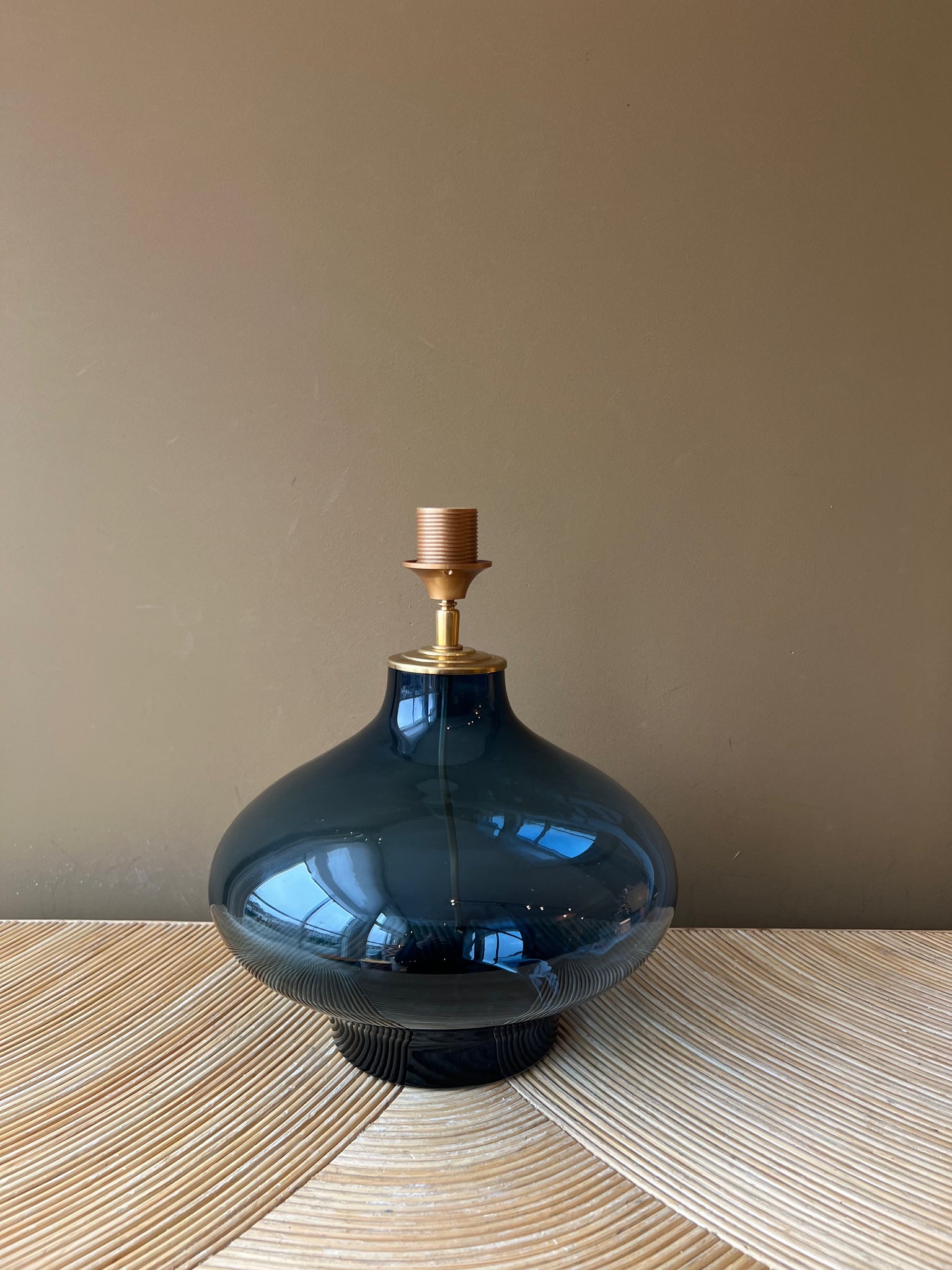 Wide Blue Glass