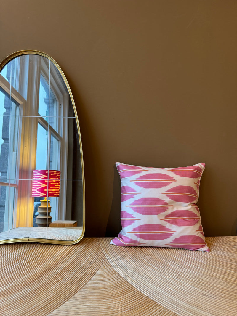 SALE Cushion Pink Candy - Silk Ikat