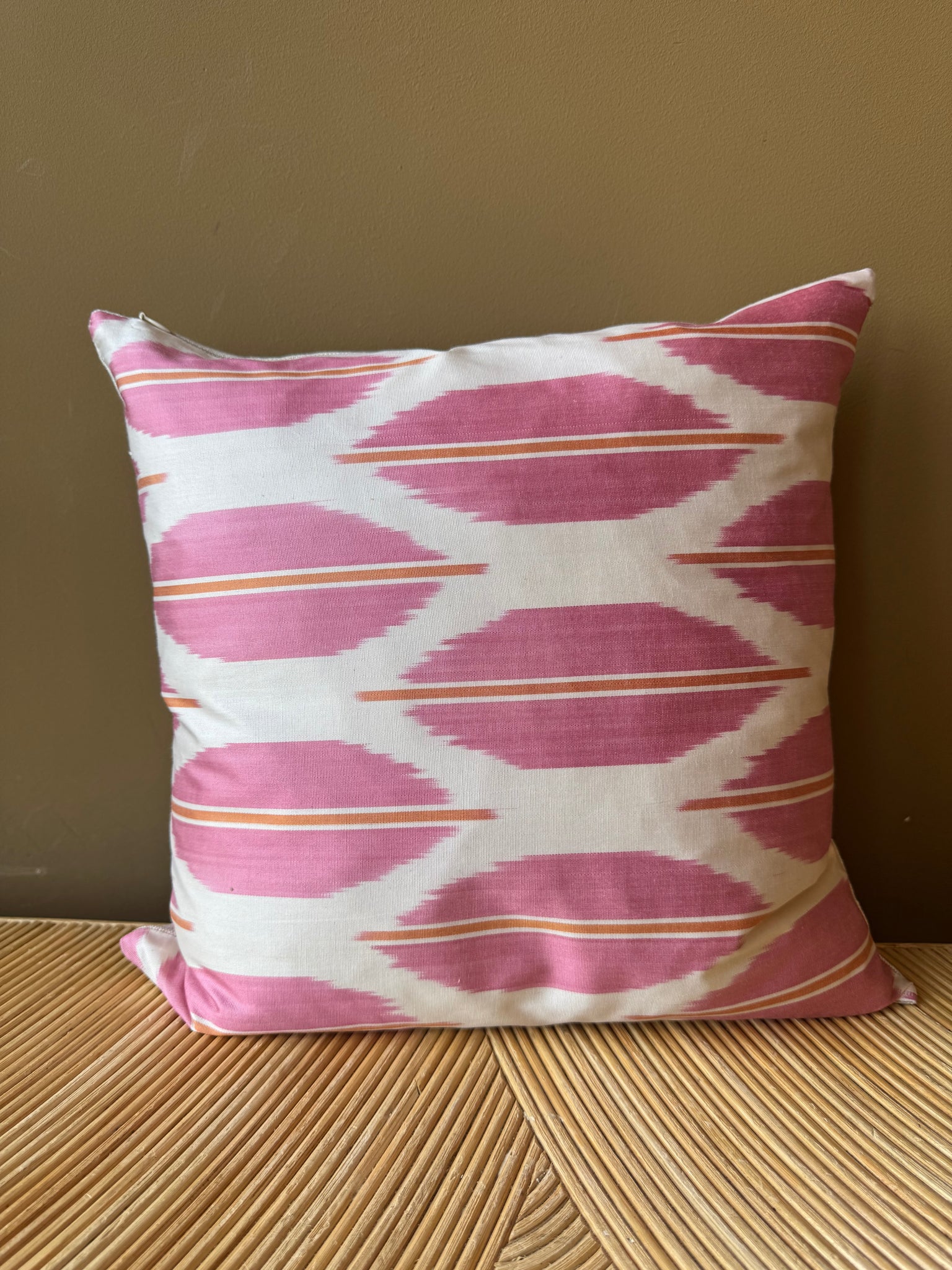 SALE Cushion Pink Candy - Silk Ikat