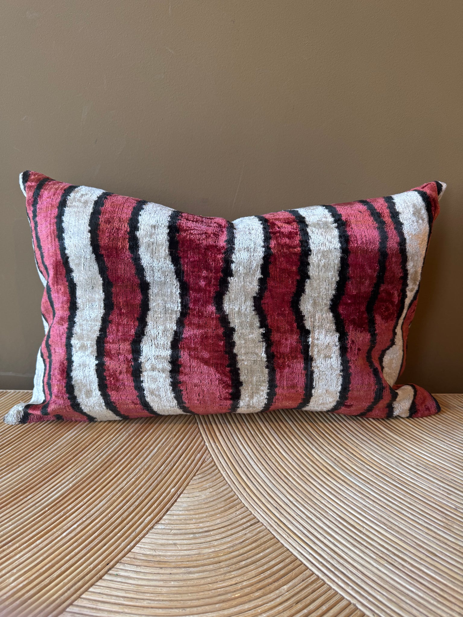 SALE Cushion Velvet Moustache - Velvet Ikat