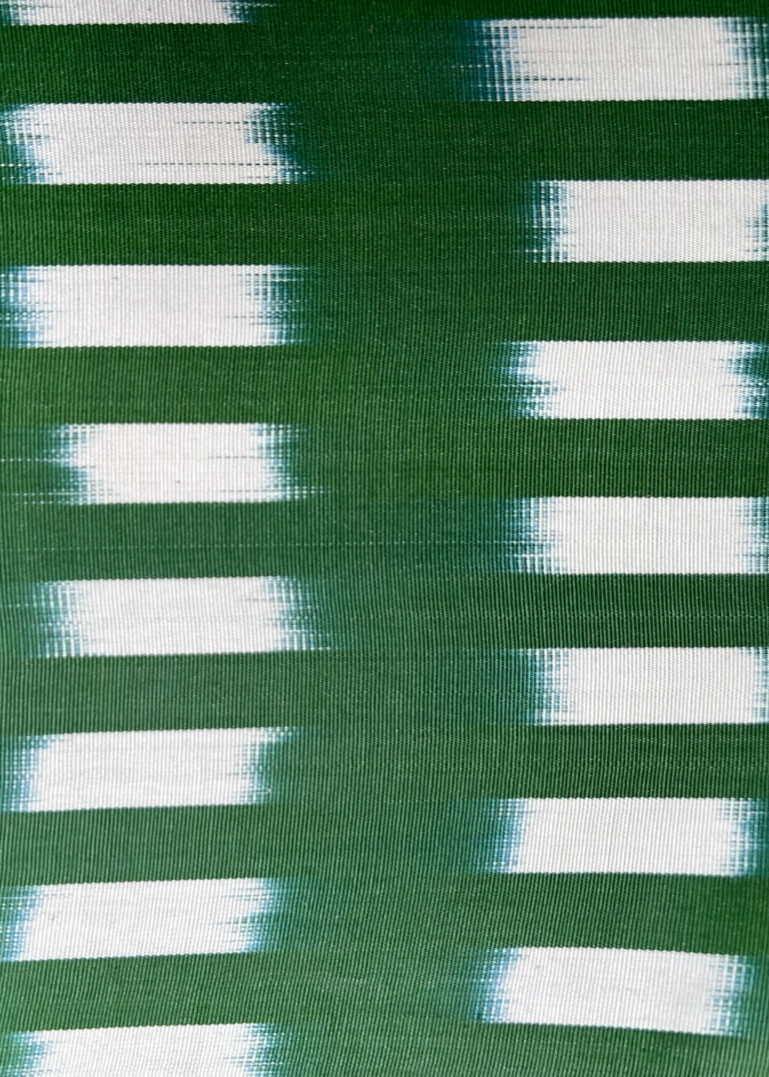 Green Squares Silk Ikat