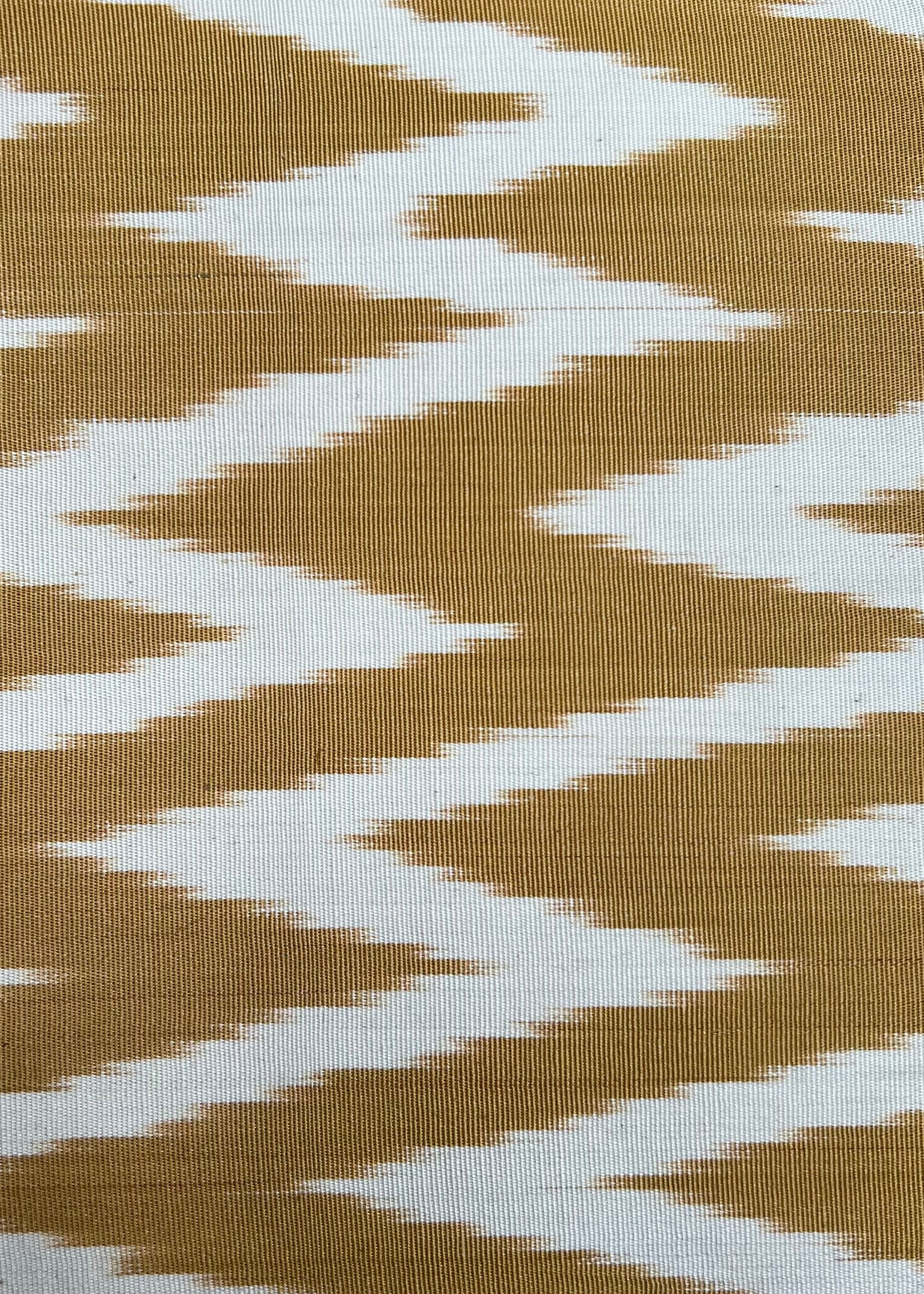 Yellow Zigzag Silk Ikat