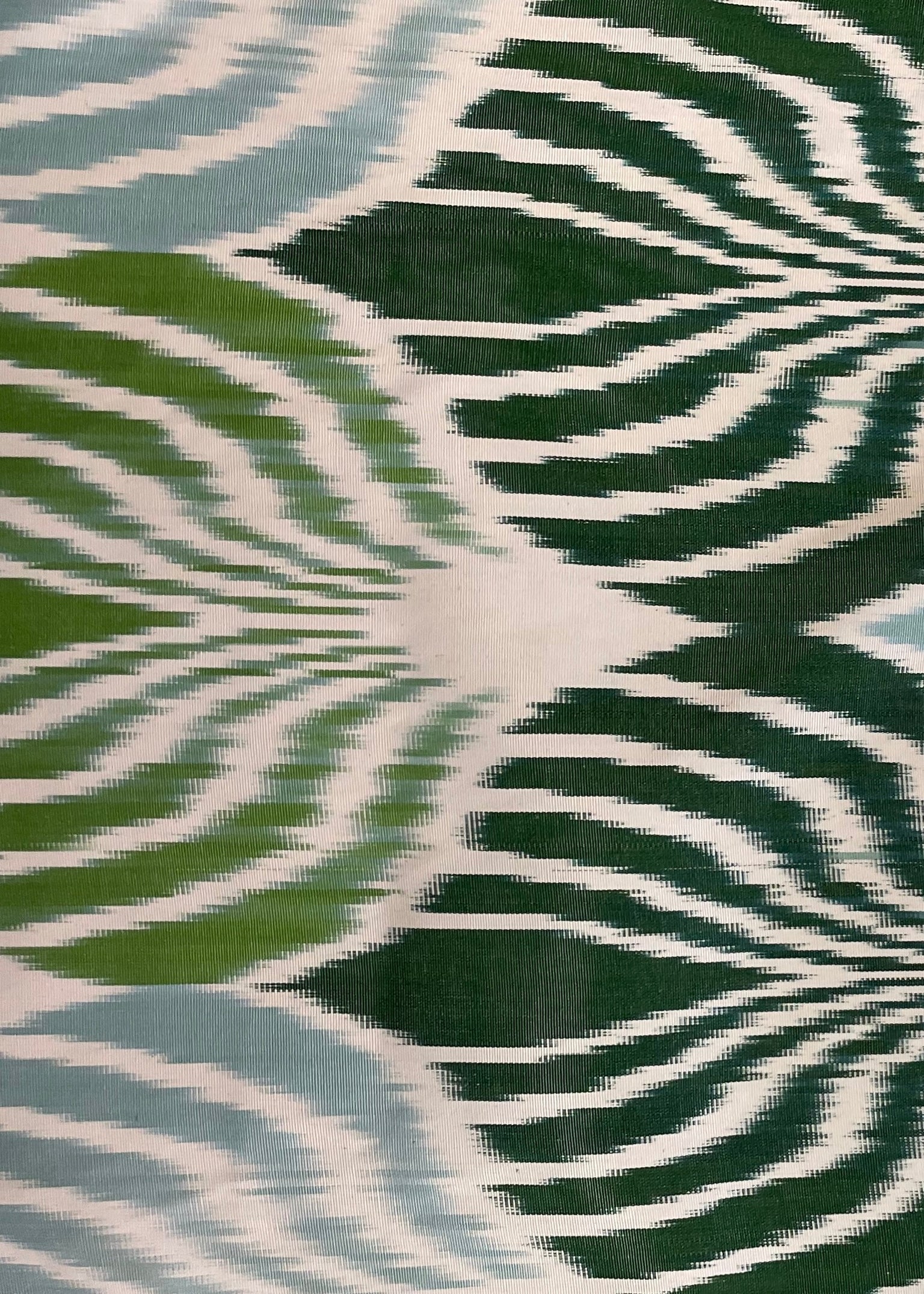 Green Leaves Silk Ikat