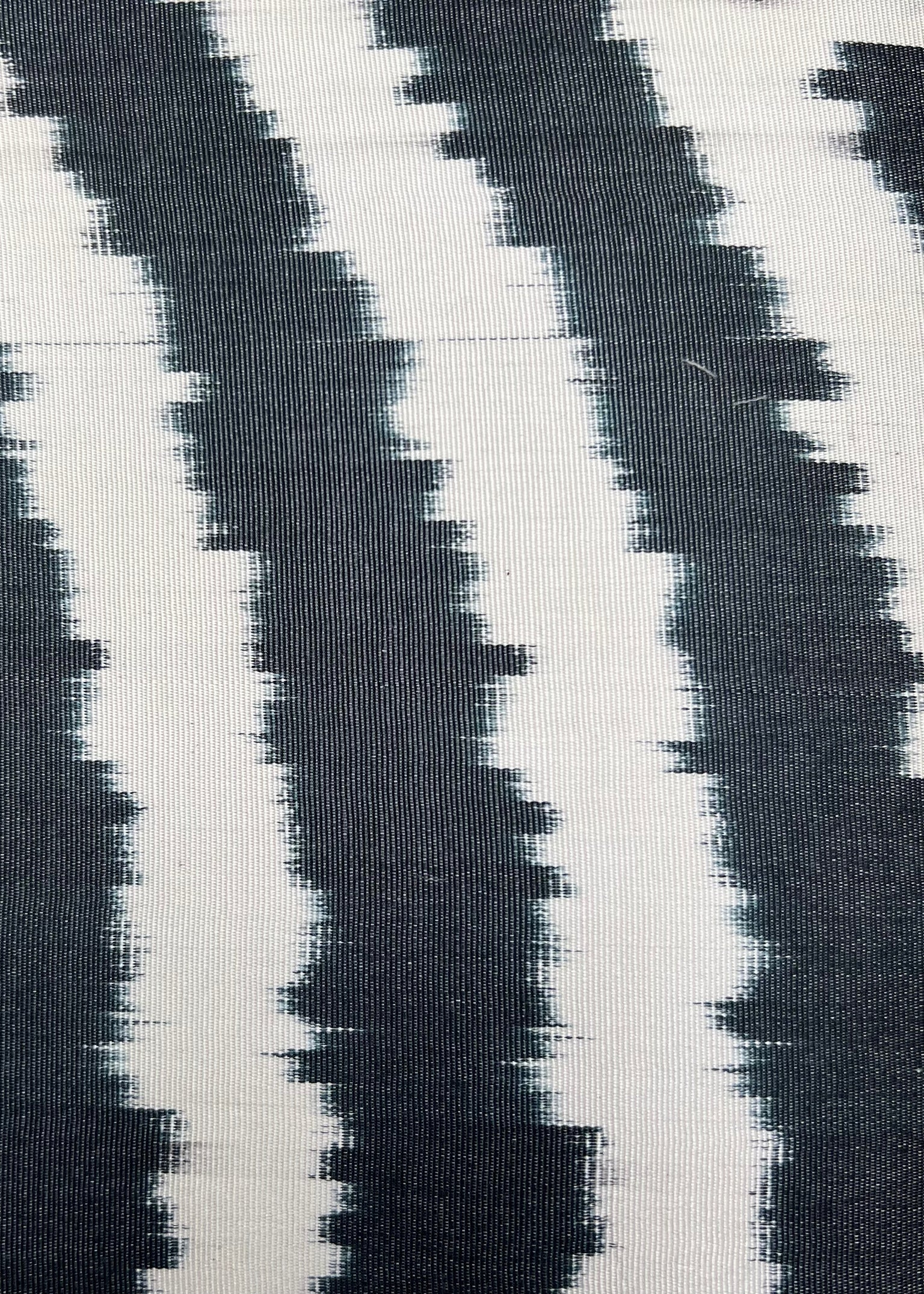 Black Waves Silk Ikat