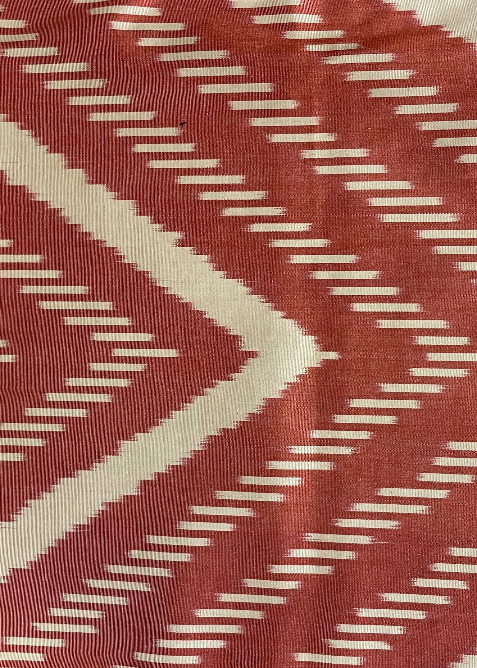Terracotta Triangle Silk Ikat