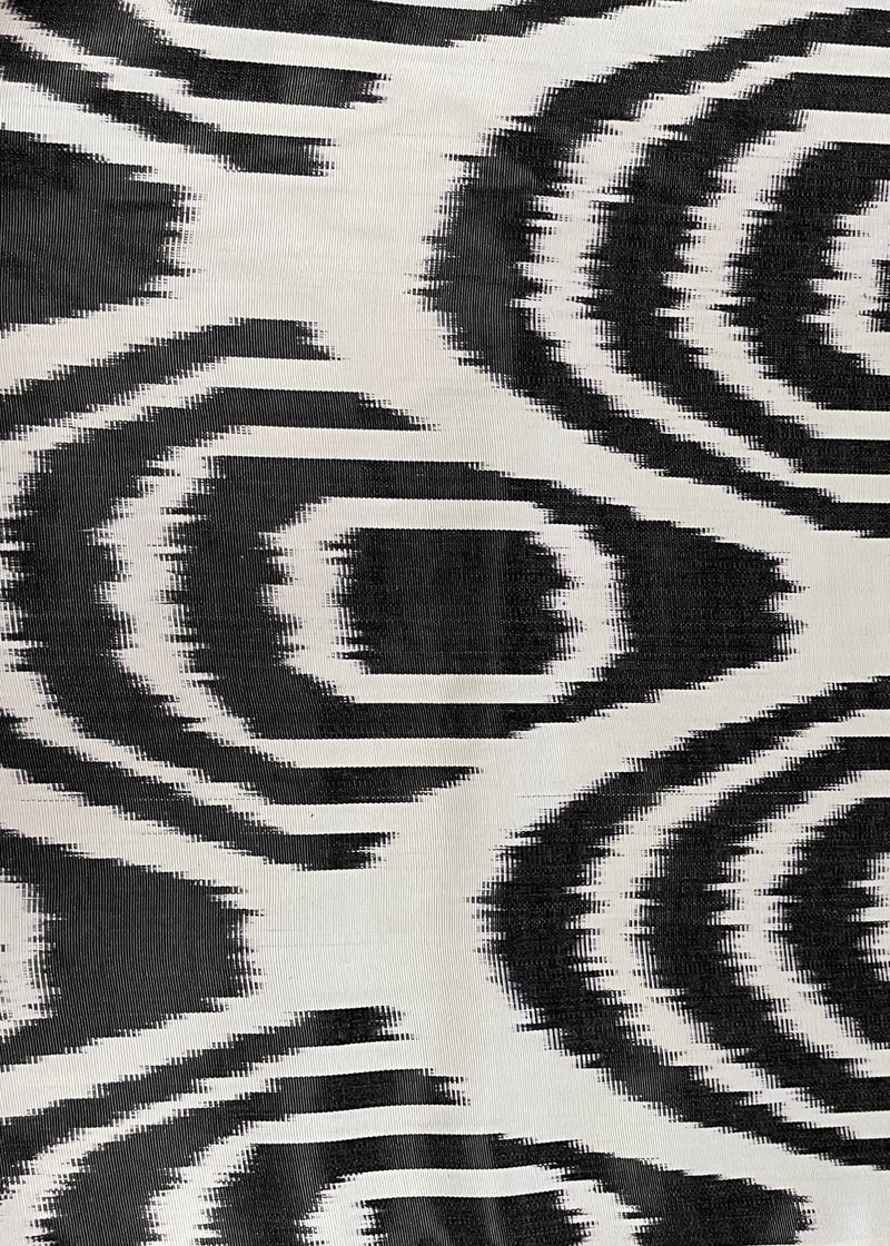 Black Eyes Silk Ikat