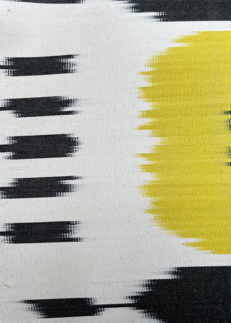 Yellow Flower Silk Ikat