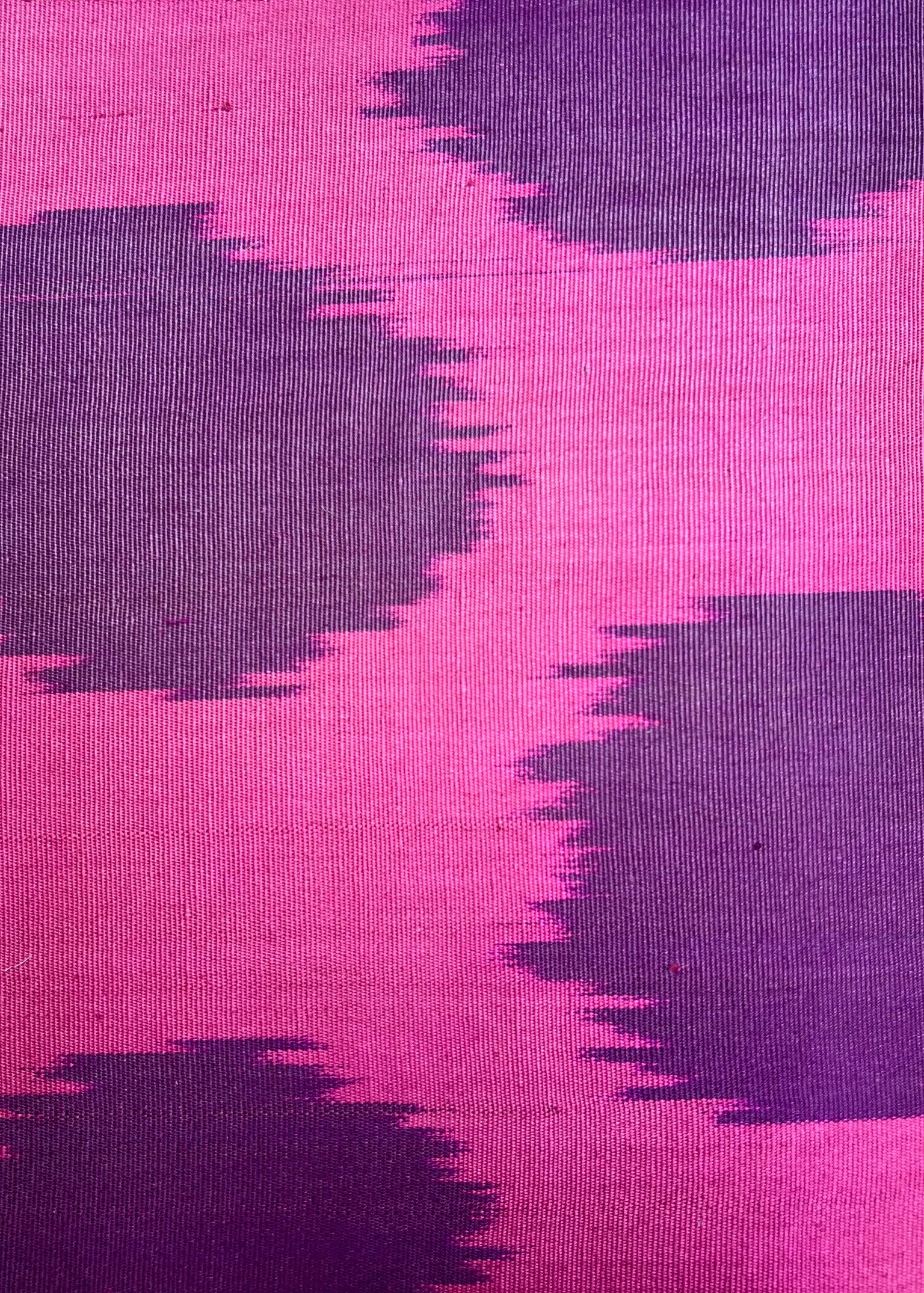 Purple Dots On Pink Silk Ikat