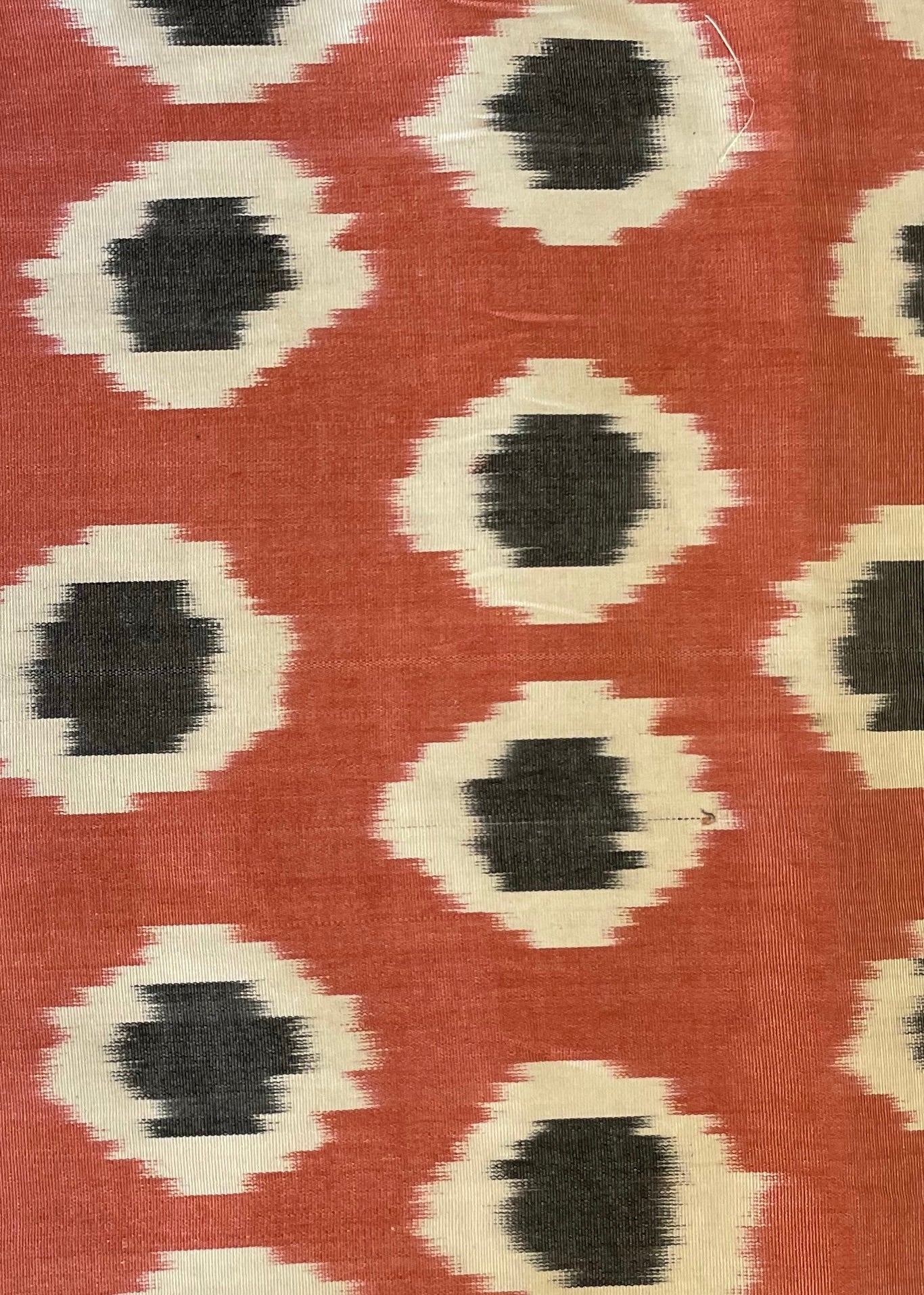 Grapefruit Dots Silk Ikat
