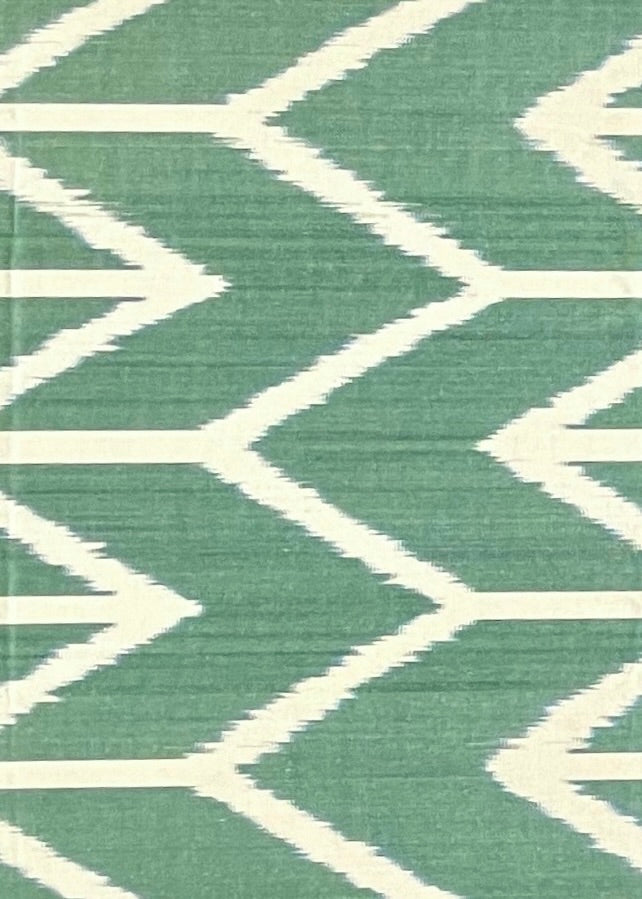 Green Arrow Silk Ikat