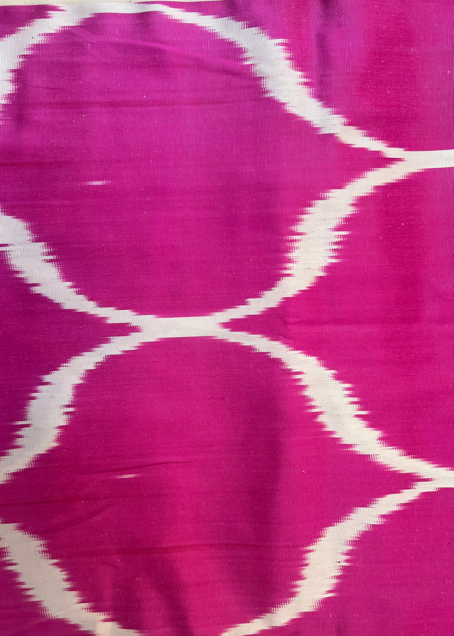 Fuchsia Waves Silk Ikat