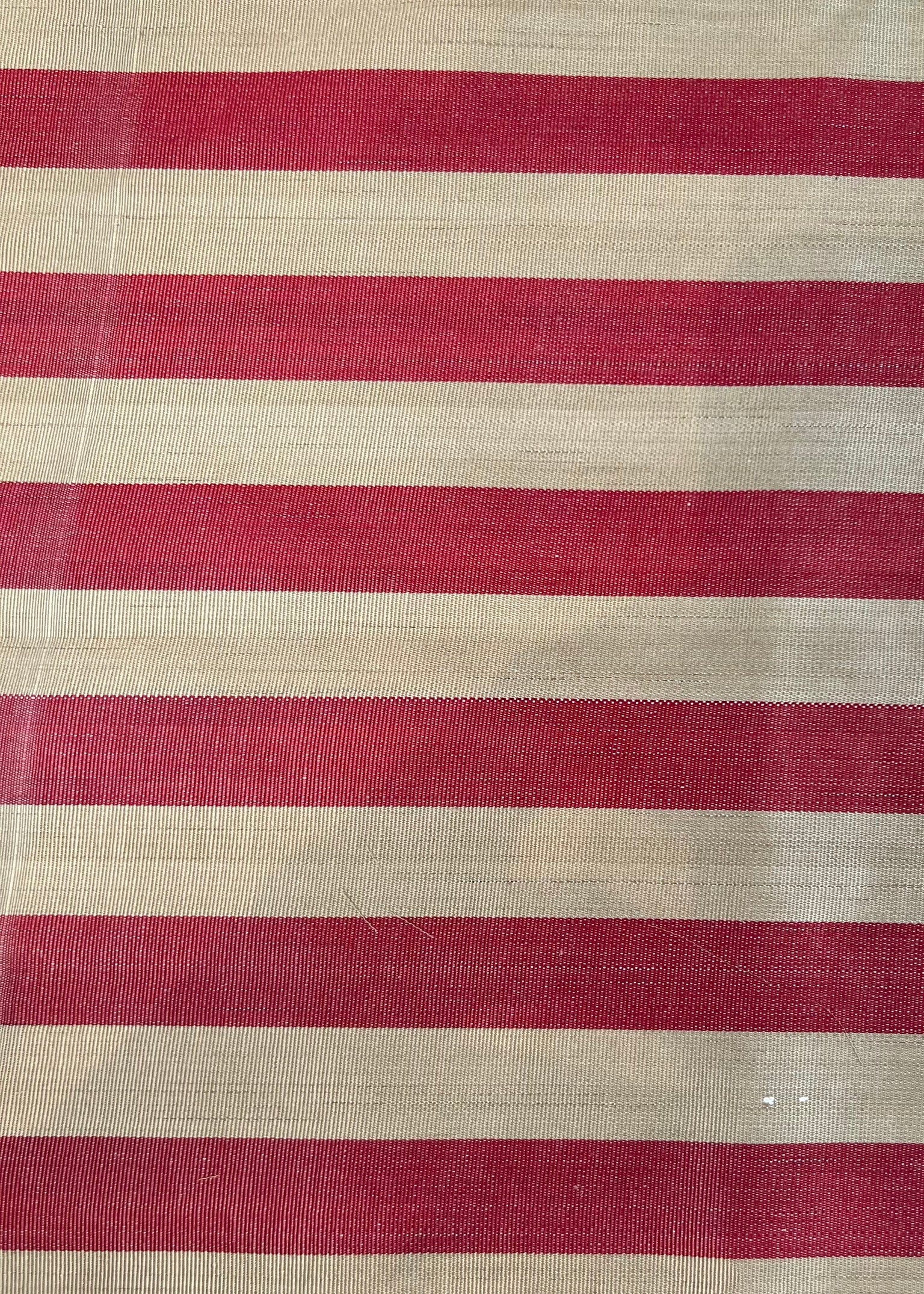 Red Beige Stripes Silk Ikat
