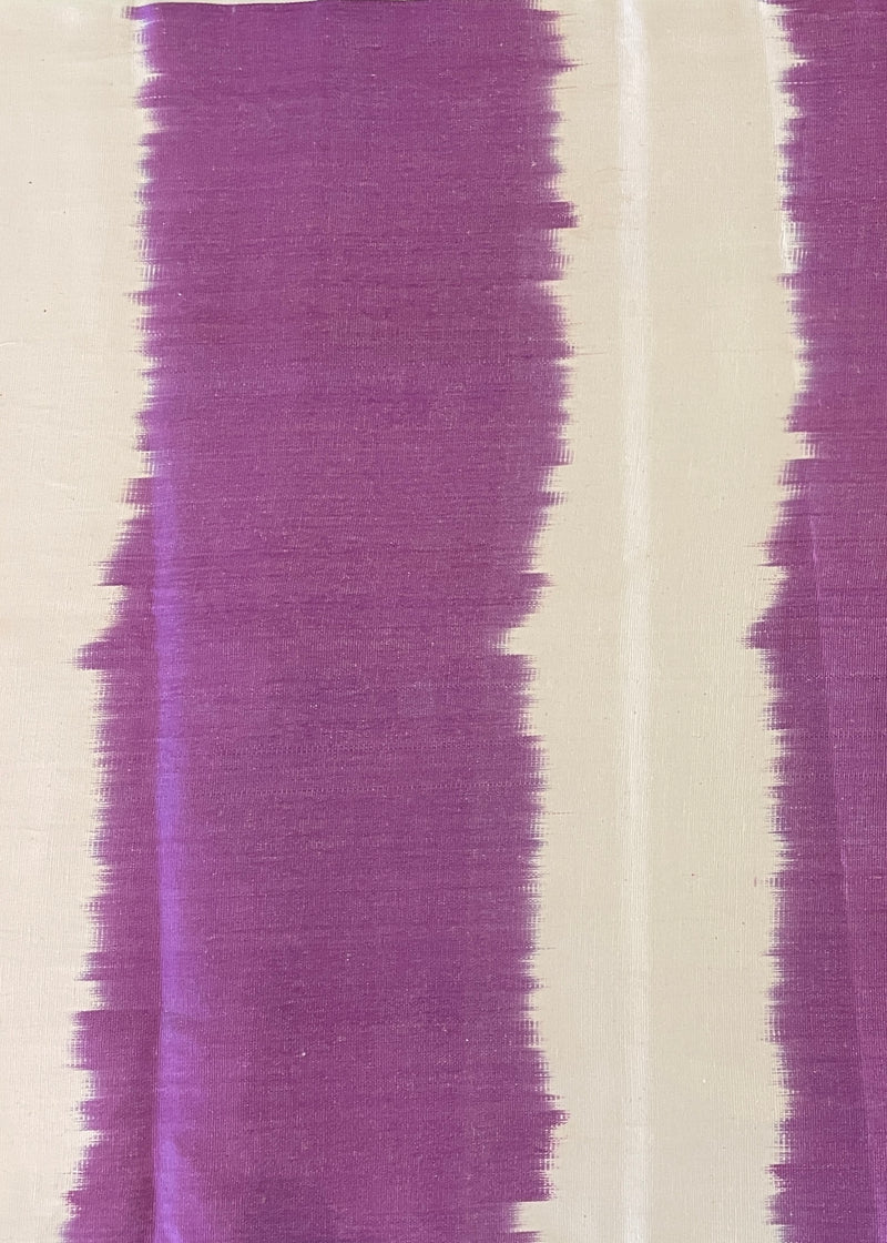 Purple Vertical Stripes Silk Ikat