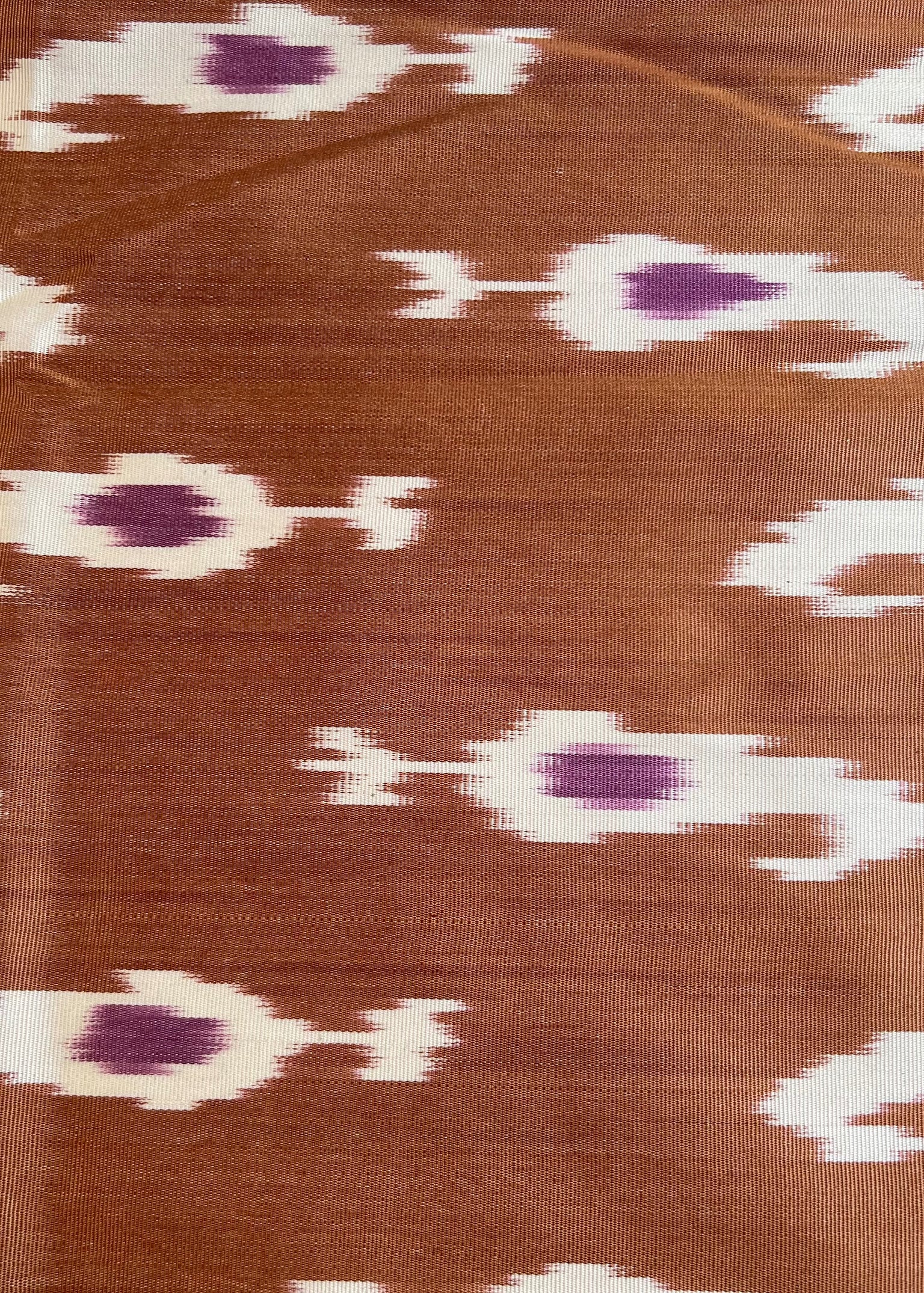 Brandy Fish Hook Silk Ikat