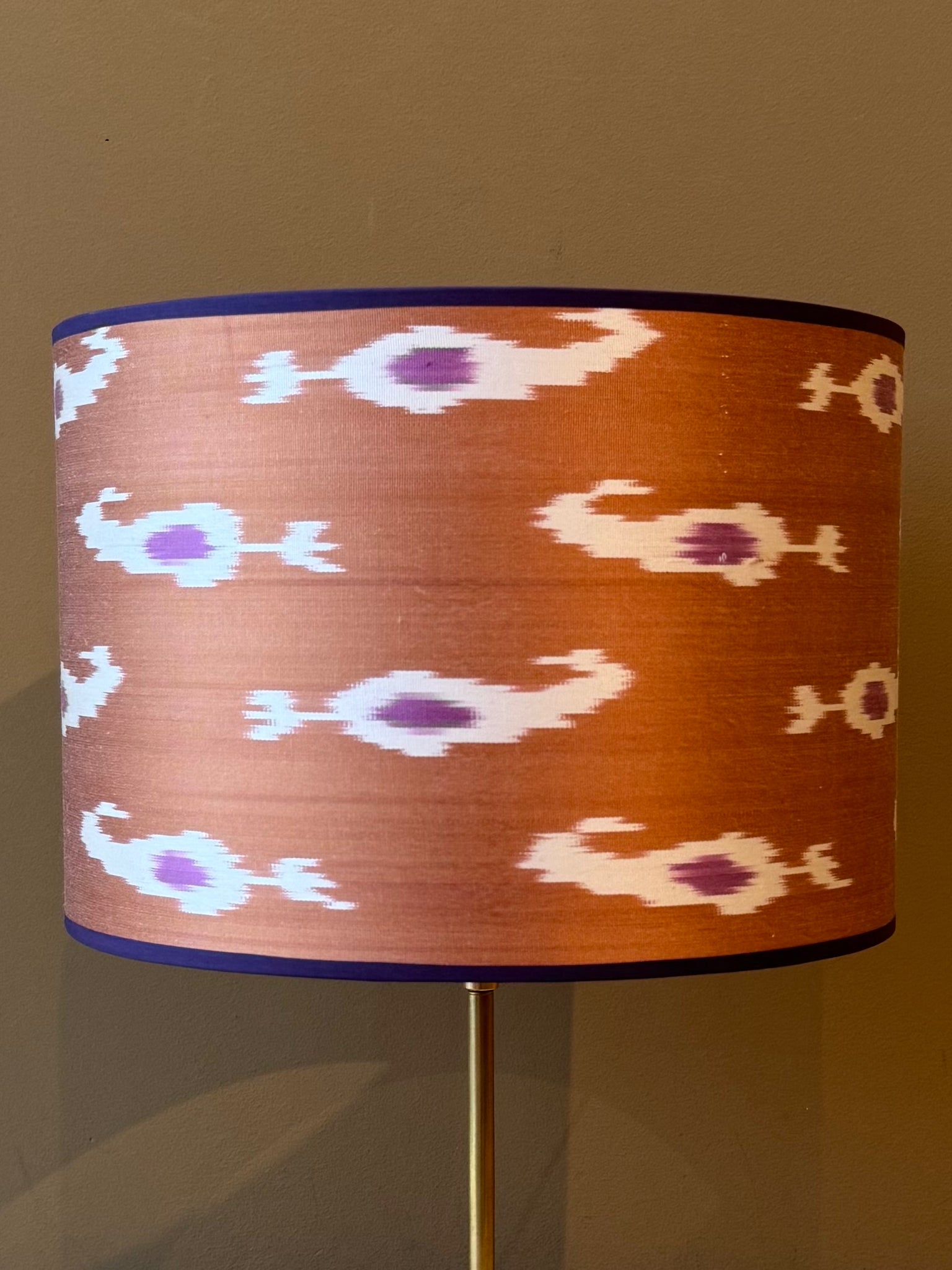 Brandy Fish Hook Silk Ikat