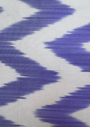 Lavender Zigzag Silk Ikat