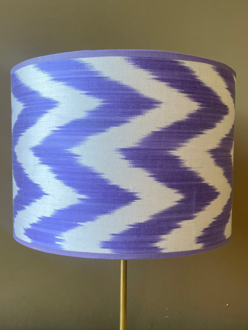 Lavender Zigzag Silk Ikat